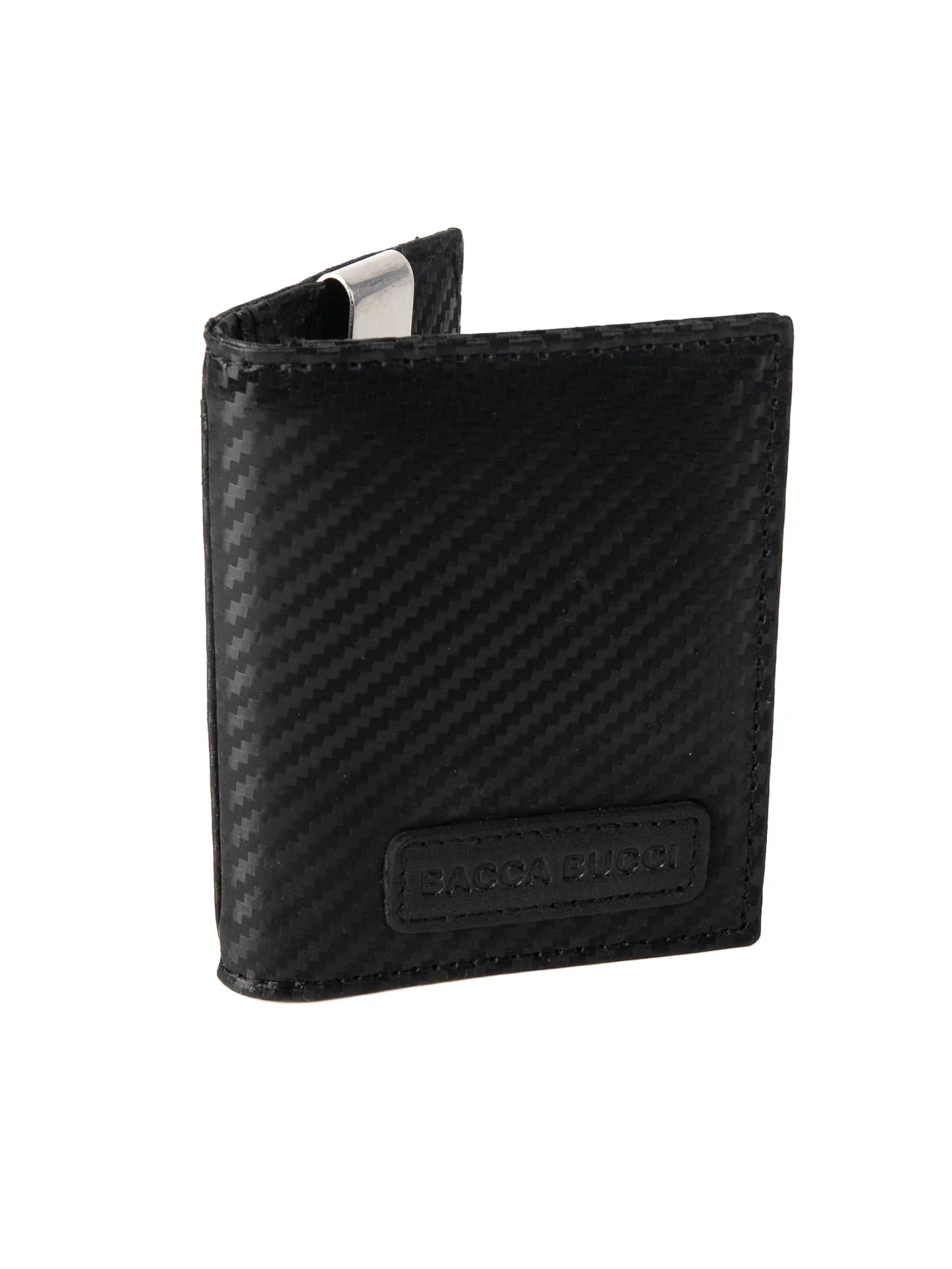 Bacca Bucci CarbonEdge Leather Wallet with Metal Money Clip - Image 4