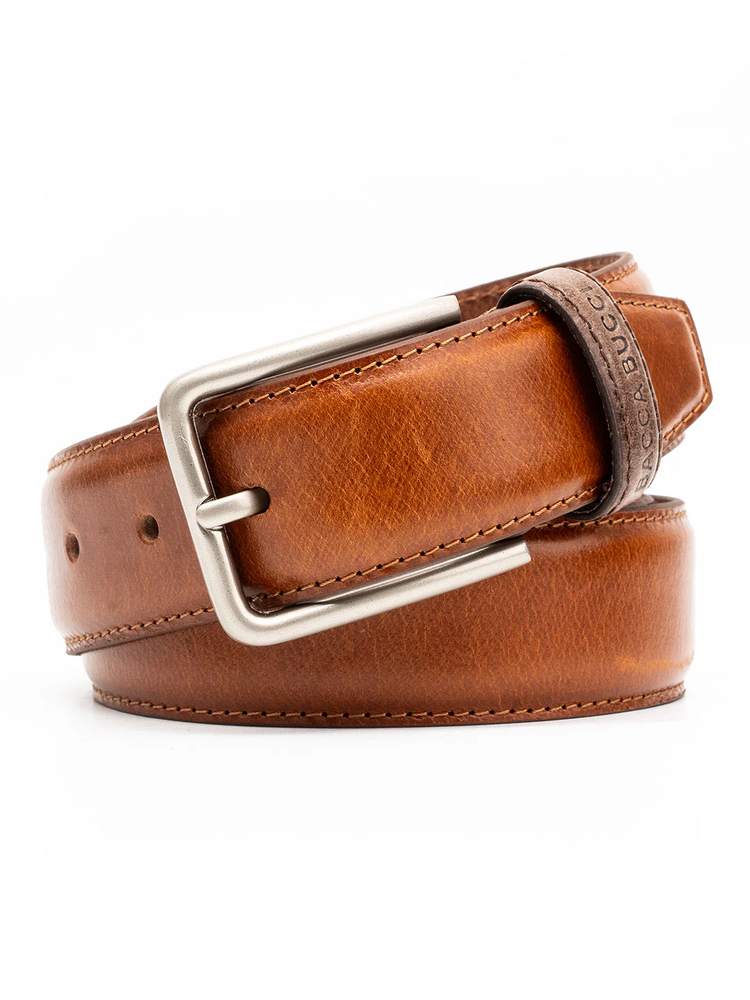 Bacca Bucci Classic Leather Belt with Metal Buckle - Image 13