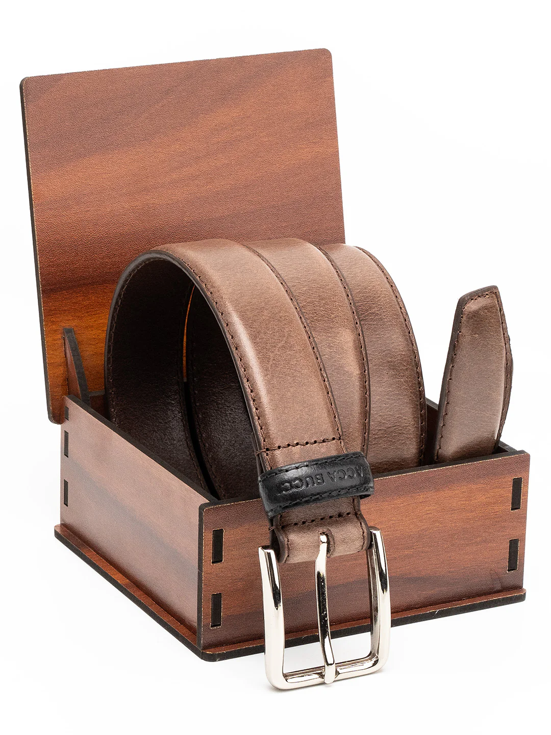 Bacca Bucci Classic Leather Belt with Metal Buckle - Image 5
