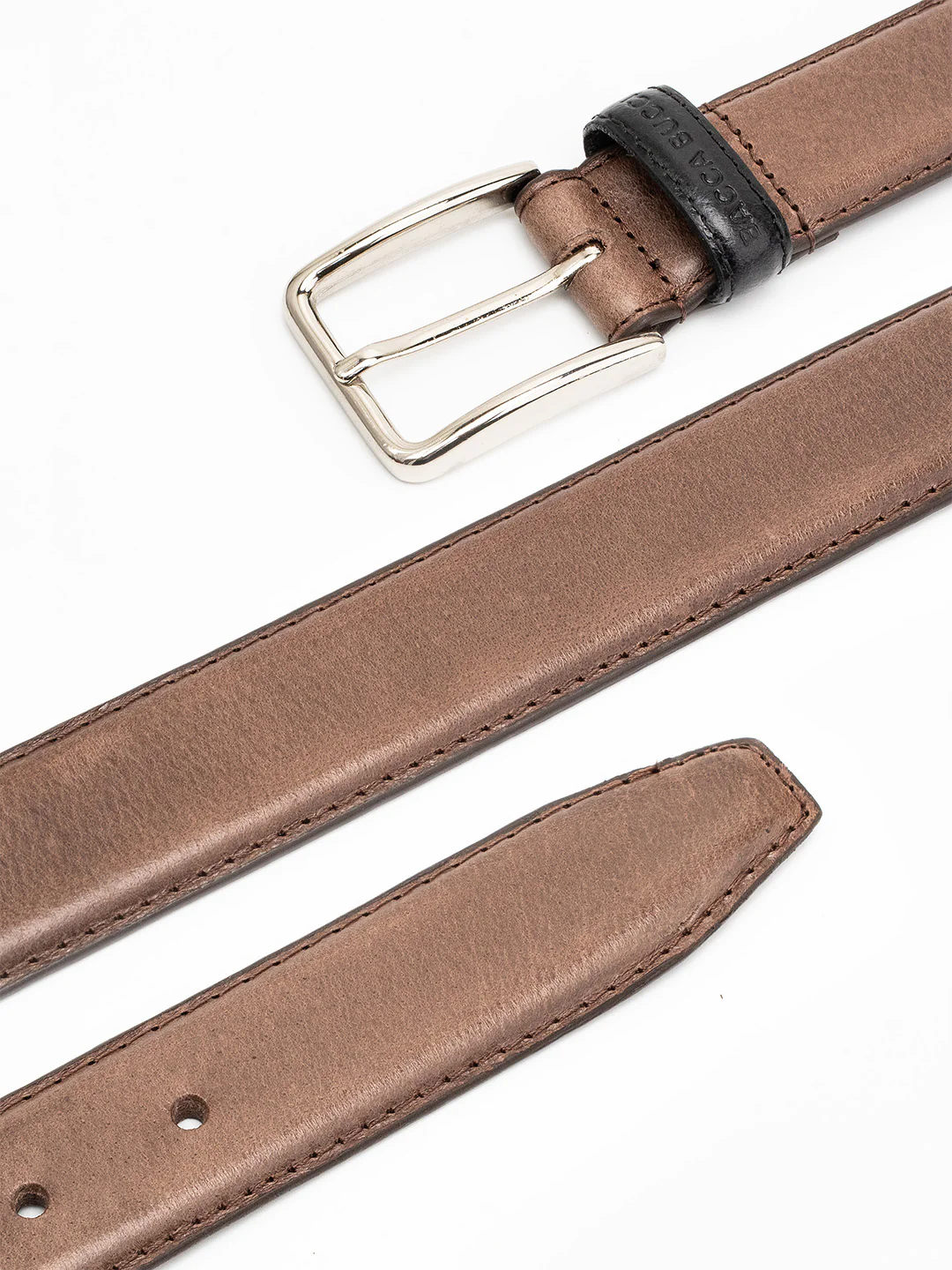 Bacca Bucci Classic Leather Belt with Metal Buckle - Image 6