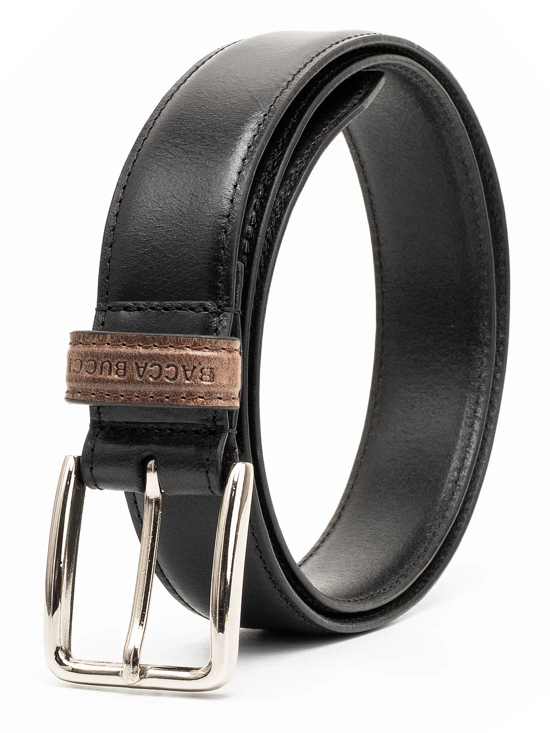Bacca Bucci Classic Leather Belt with Metal Buckle - Image 8