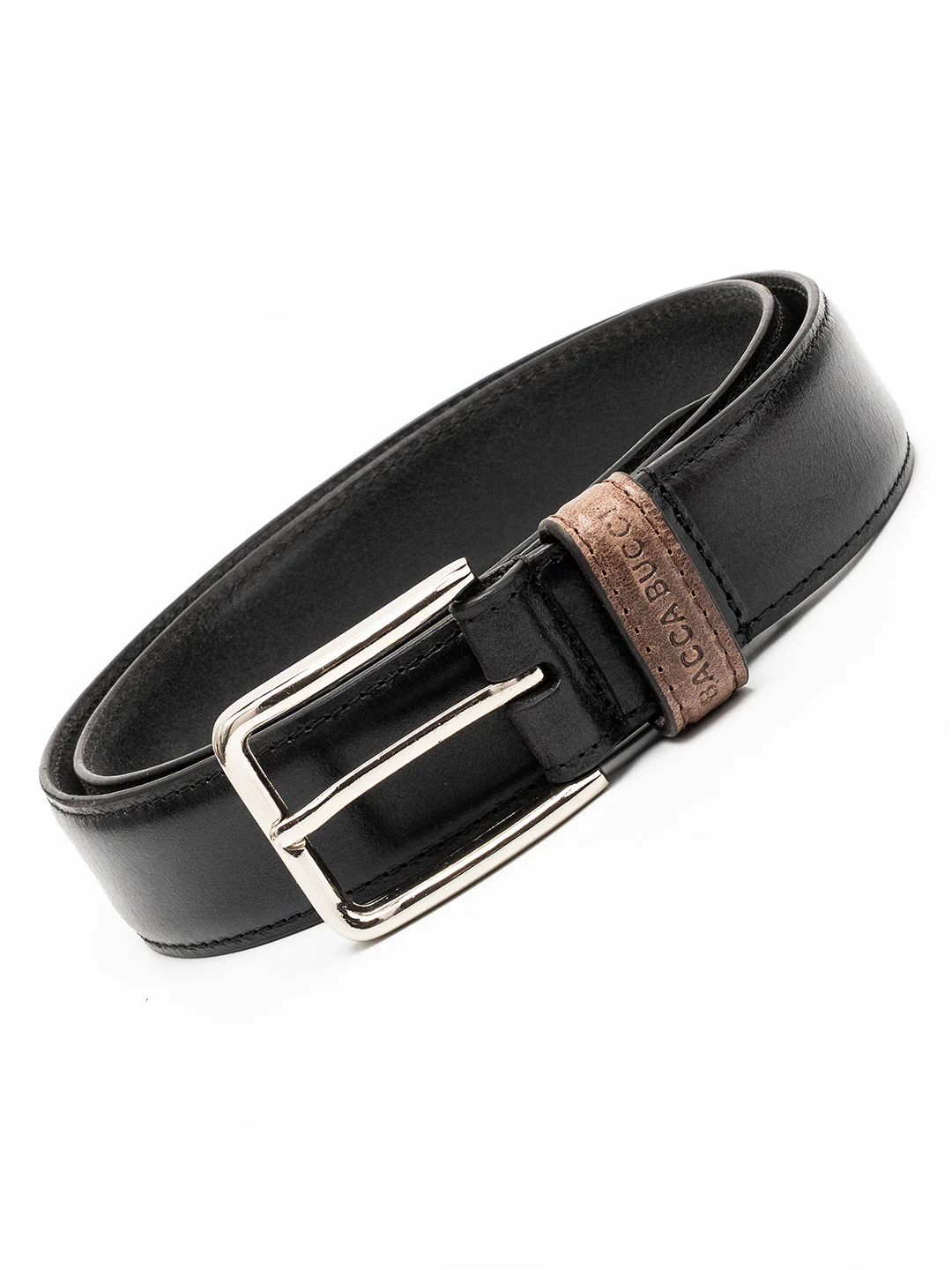 Bacca Bucci Classic Leather Belt with Metal Buckle - Image 9