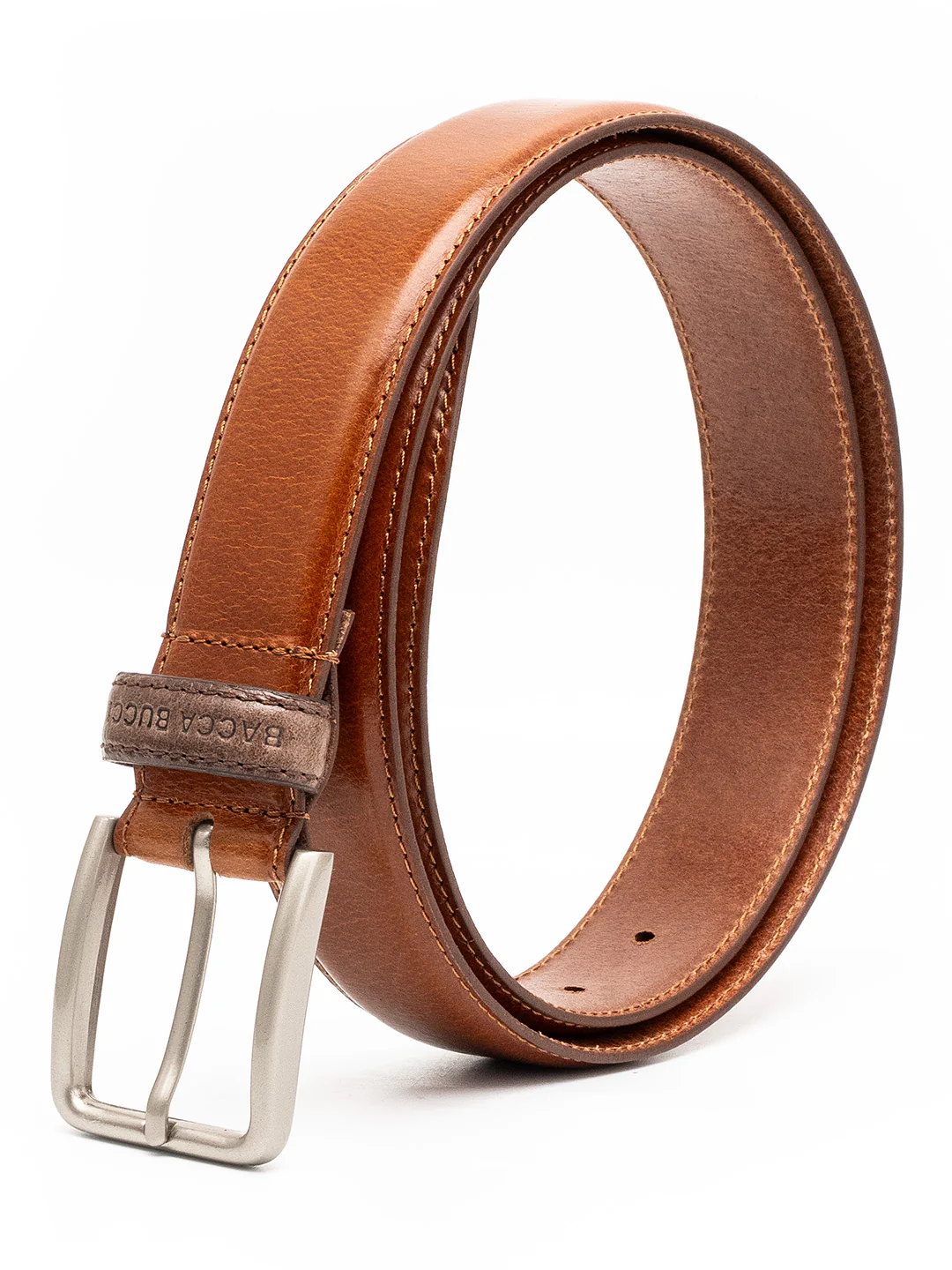Bacca Bucci Classic Leather Belt with Metal Buckle - Image 14