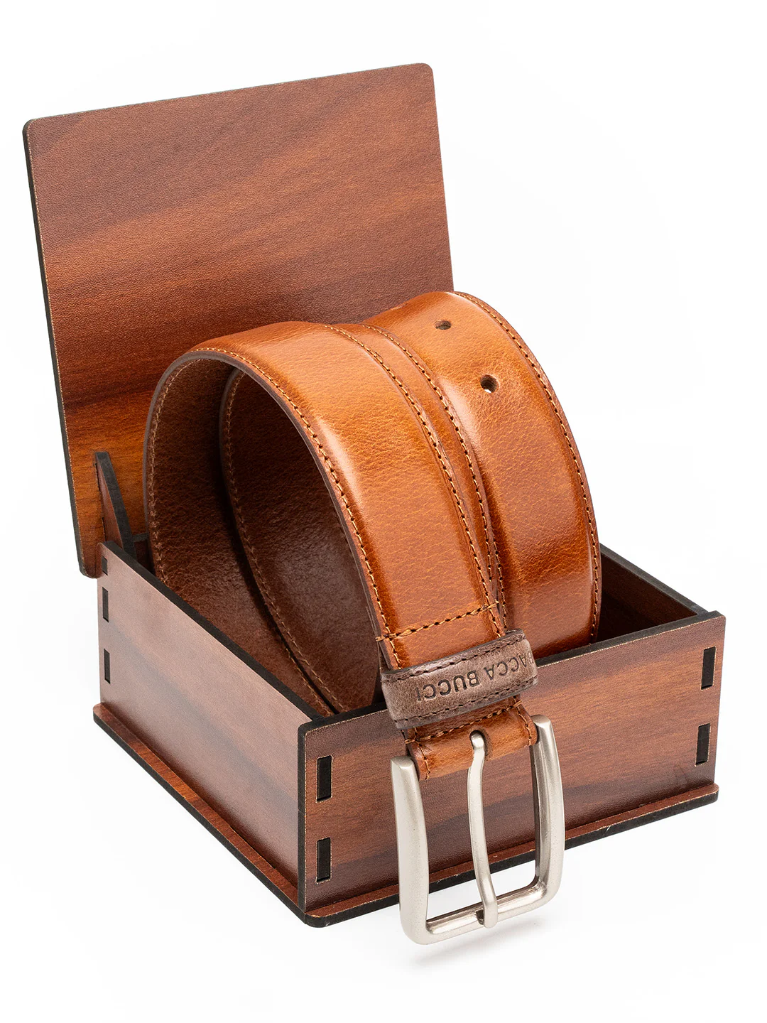 Bacca Bucci Classic Leather Belt with Metal Buckle - Image 18