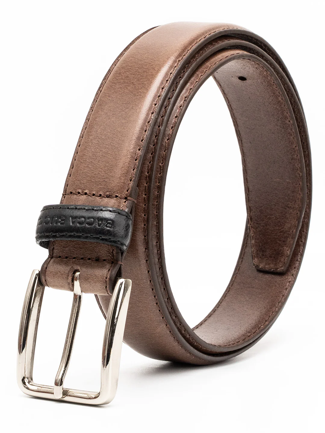 Bacca Bucci Classic Leather Belt with Metal Buckle - Image 2