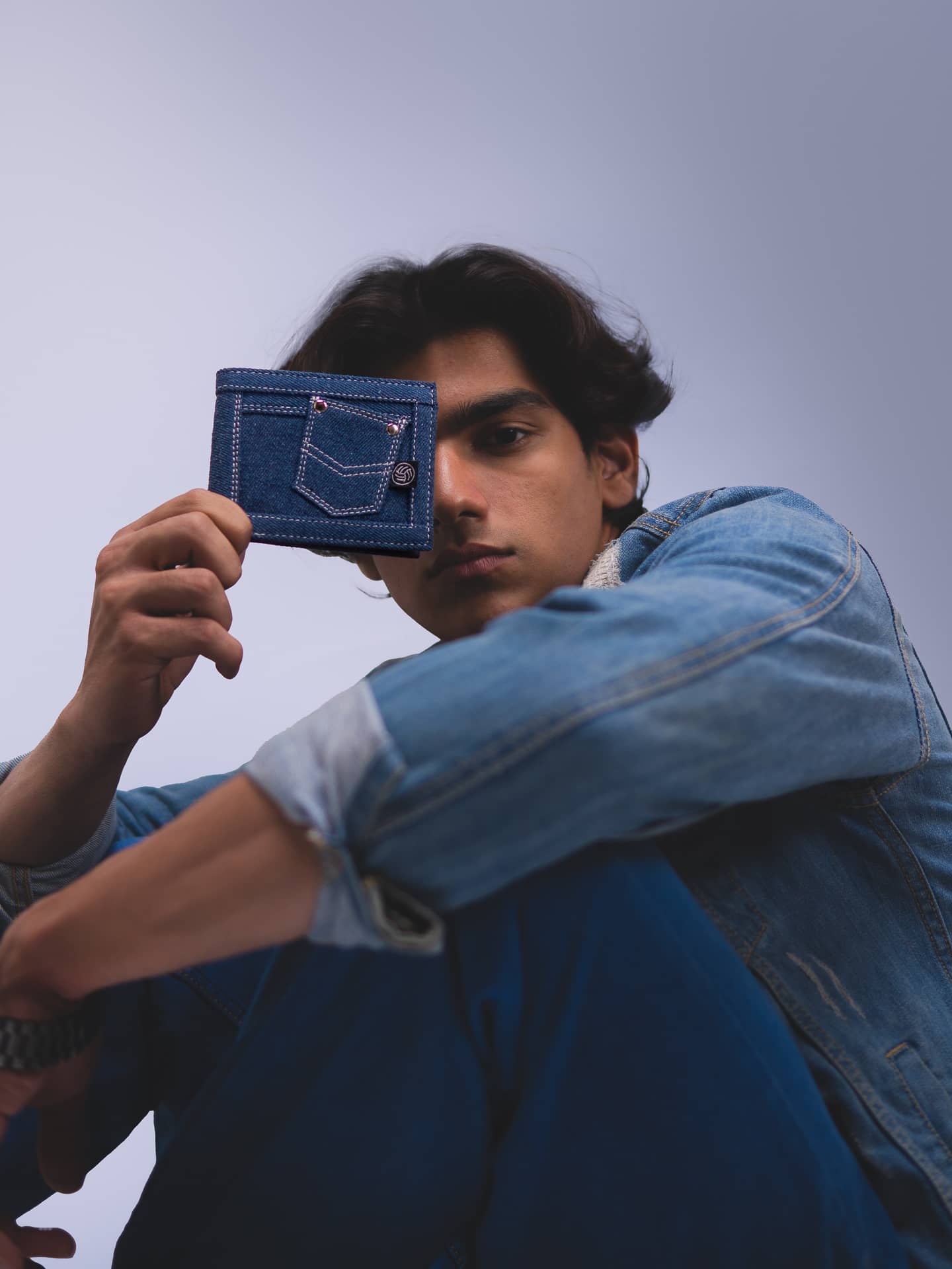Bacca Bucci Denim Dash Bifold Wallet – Jeans Inspired Wallet for Teens & Gen Z - Image 3