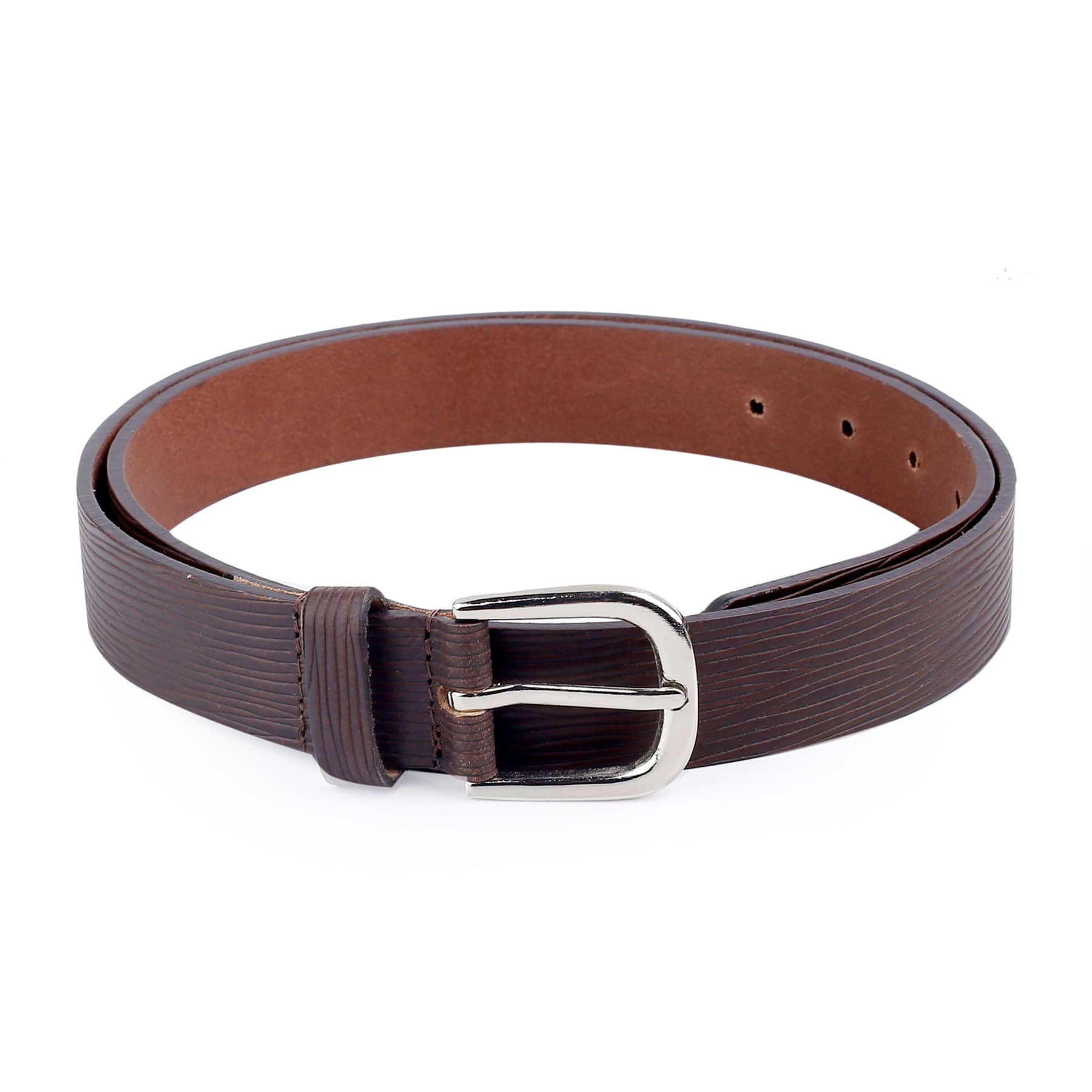 Bacca Bucci 'ELEGANTE' Slim Genuine Leather Belt—Textured Elegance for Versatile Styling- 28 MM - Image 5