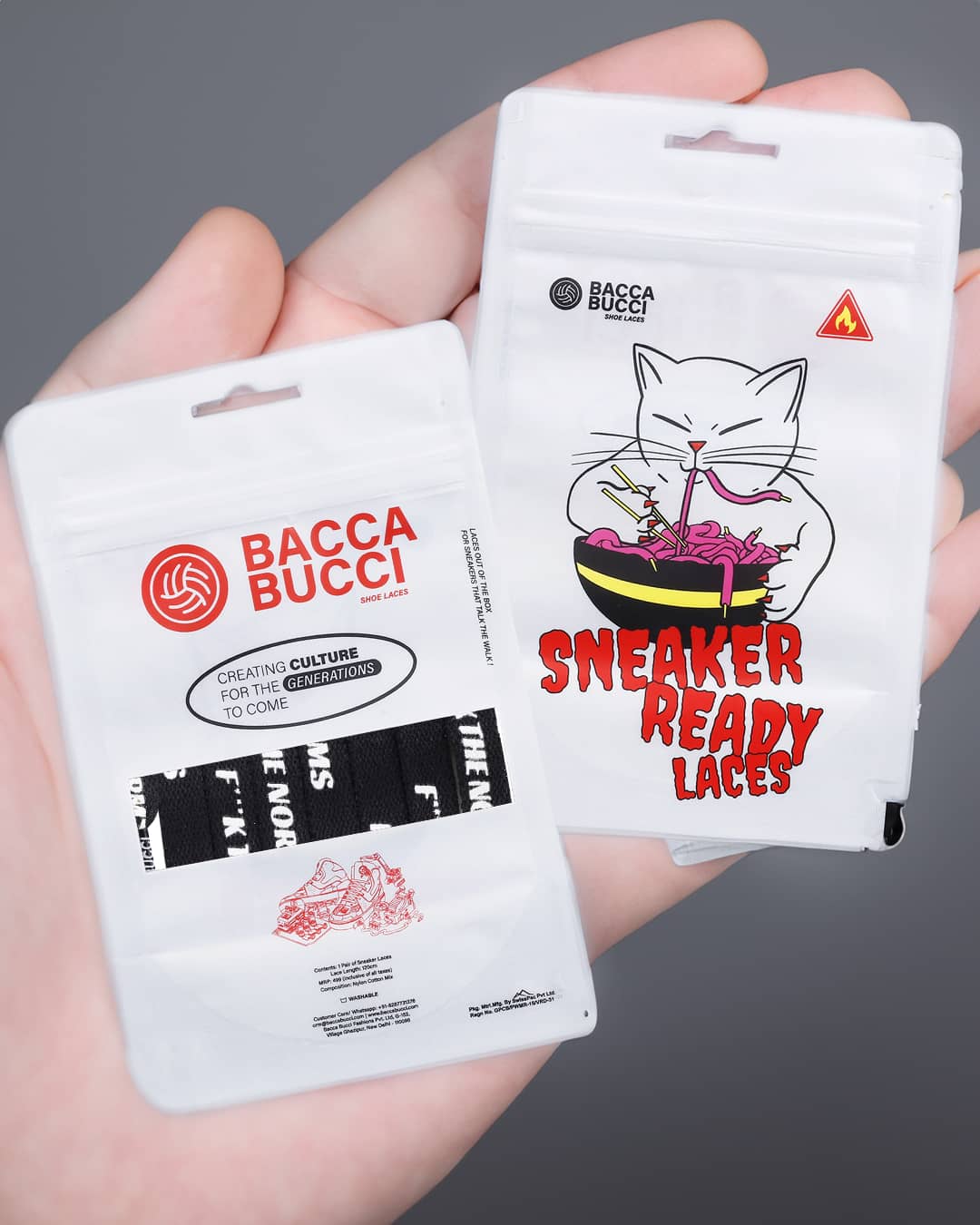 Bacca Bucci "F***K THE NORMS" Sneaker Laces - Image 8