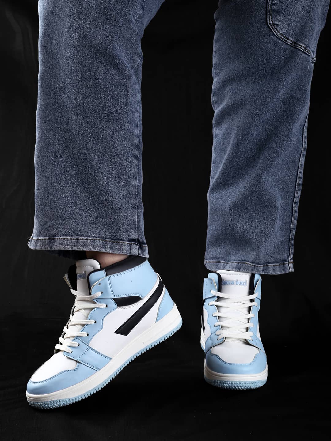 Bacca Bucci Femme High-Top Harmony Sneakers—Elegant Pastel Blue and Pink Women's Lace-Ups - Image 11