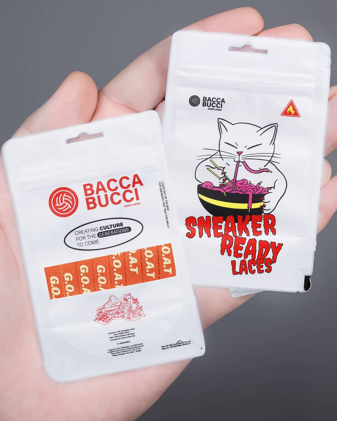 Bacca Bucci "G.O.A.T" Sneaker Laces - Image 8