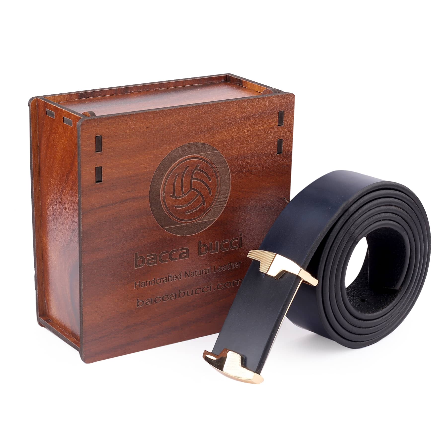 Bacca Bucci Genuine Leather Dress/Casual Men Belt with Pin Buckle - Image 5