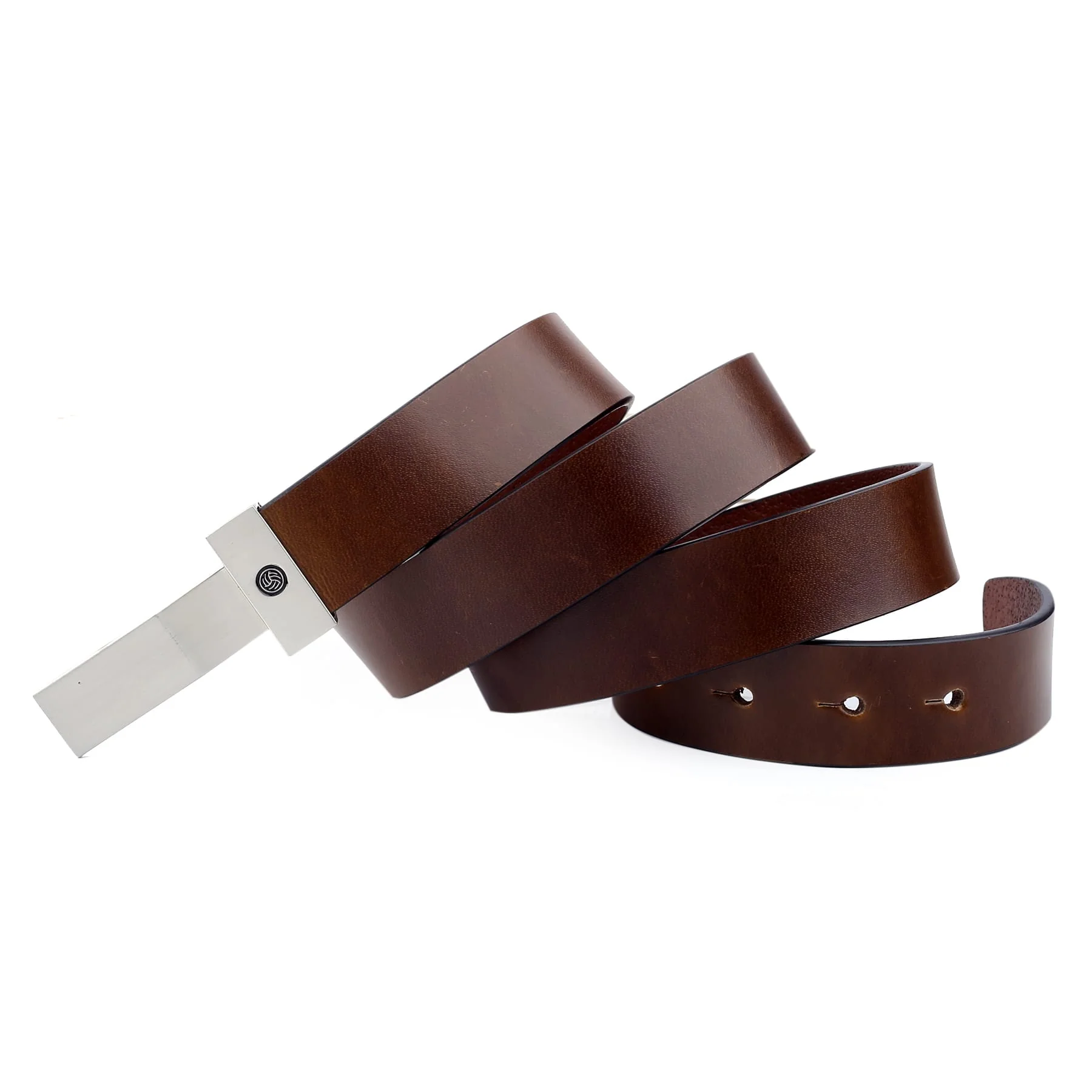 Bacca Bucci Genuine Leather Formal Dress Belts with a Stylish Finish & a Nickel-Free Buckle - Image 3