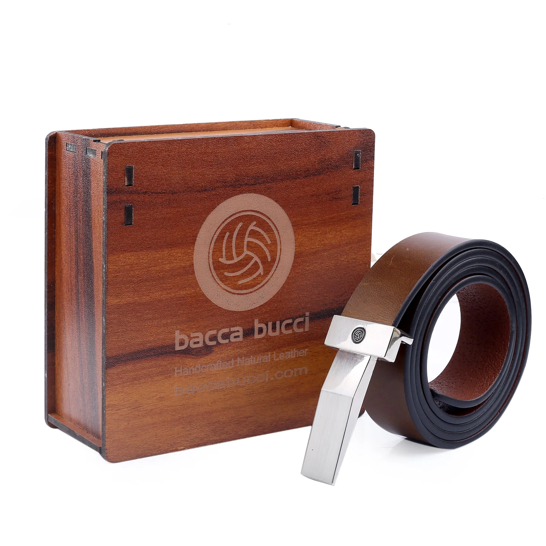 Bacca Bucci Genuine Leather Formal Dress Belts with a Stylish Finish & a Nickel-Free Buckle - Image 5