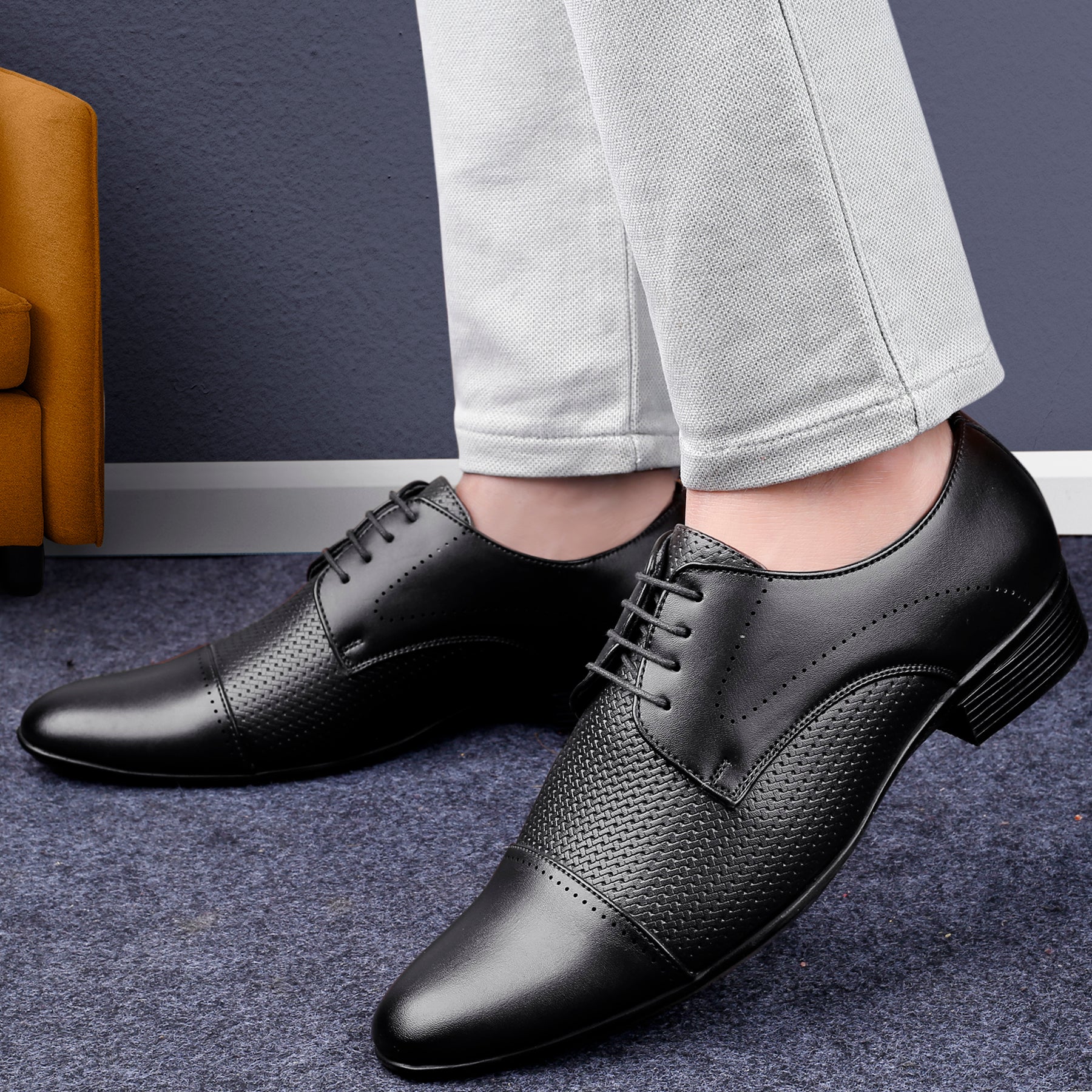 Bacca Bucci HOMER Formal Shoes with Superior Comfort | All Day Wear Office Or Party Lace-up Shoes - Image 2