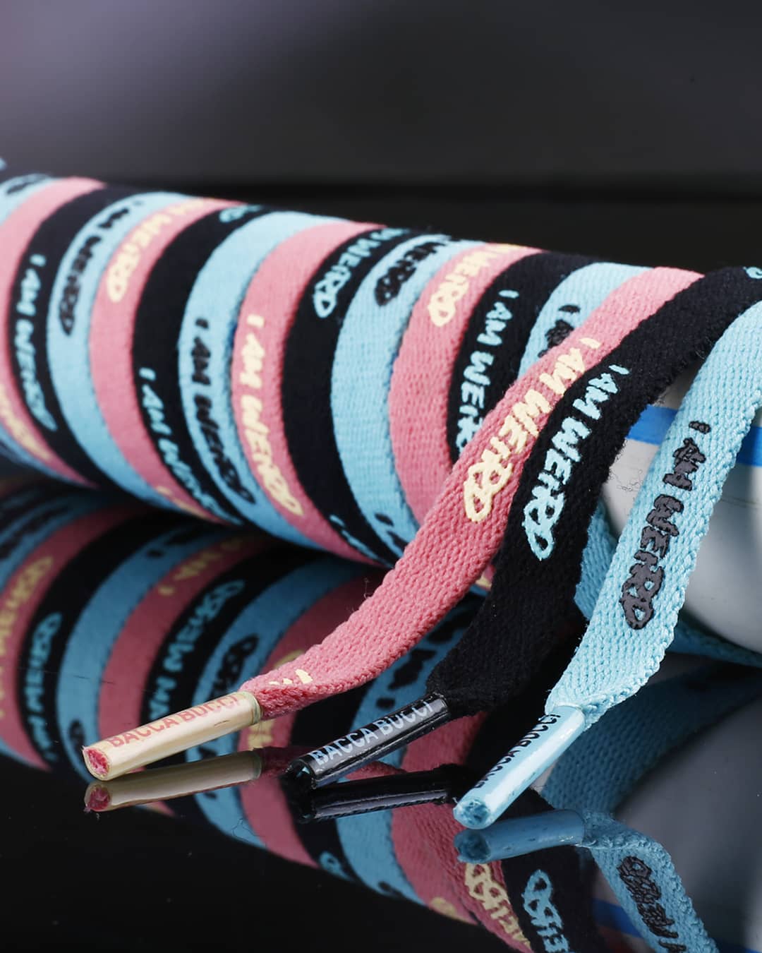 Bacca Bucci "I AM WEIRD" Sneaker Laces - Image 2