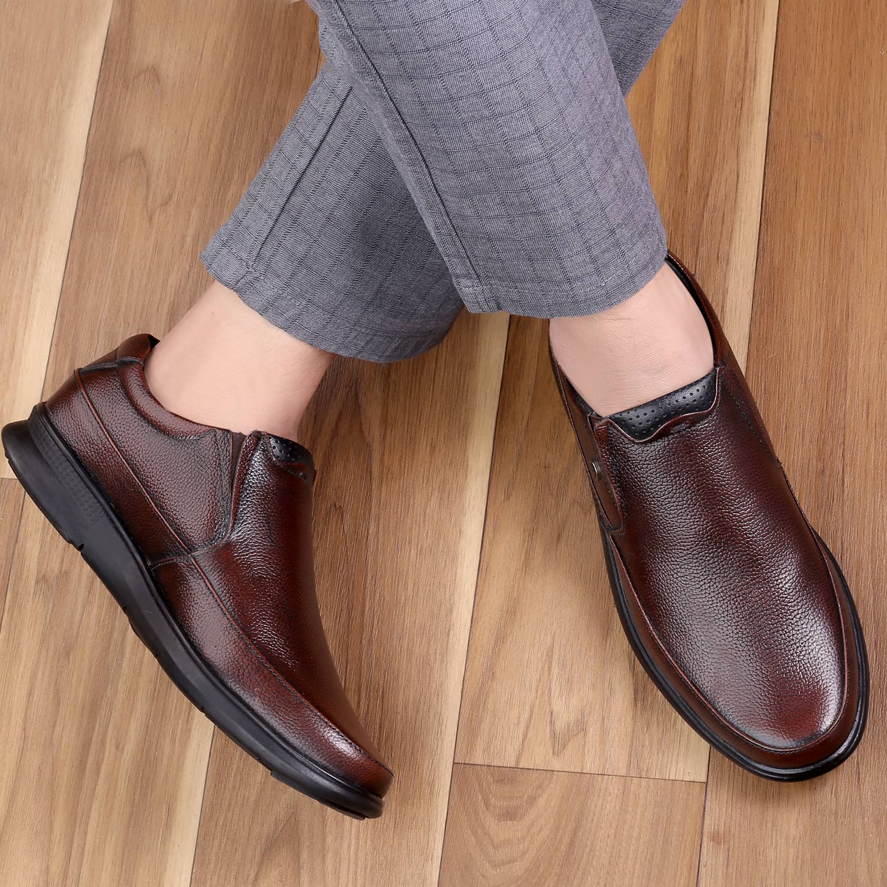 Bacca Bucci Leather Office Slip-ons Formal Shoes | UK- 06 to 14 - Image 3