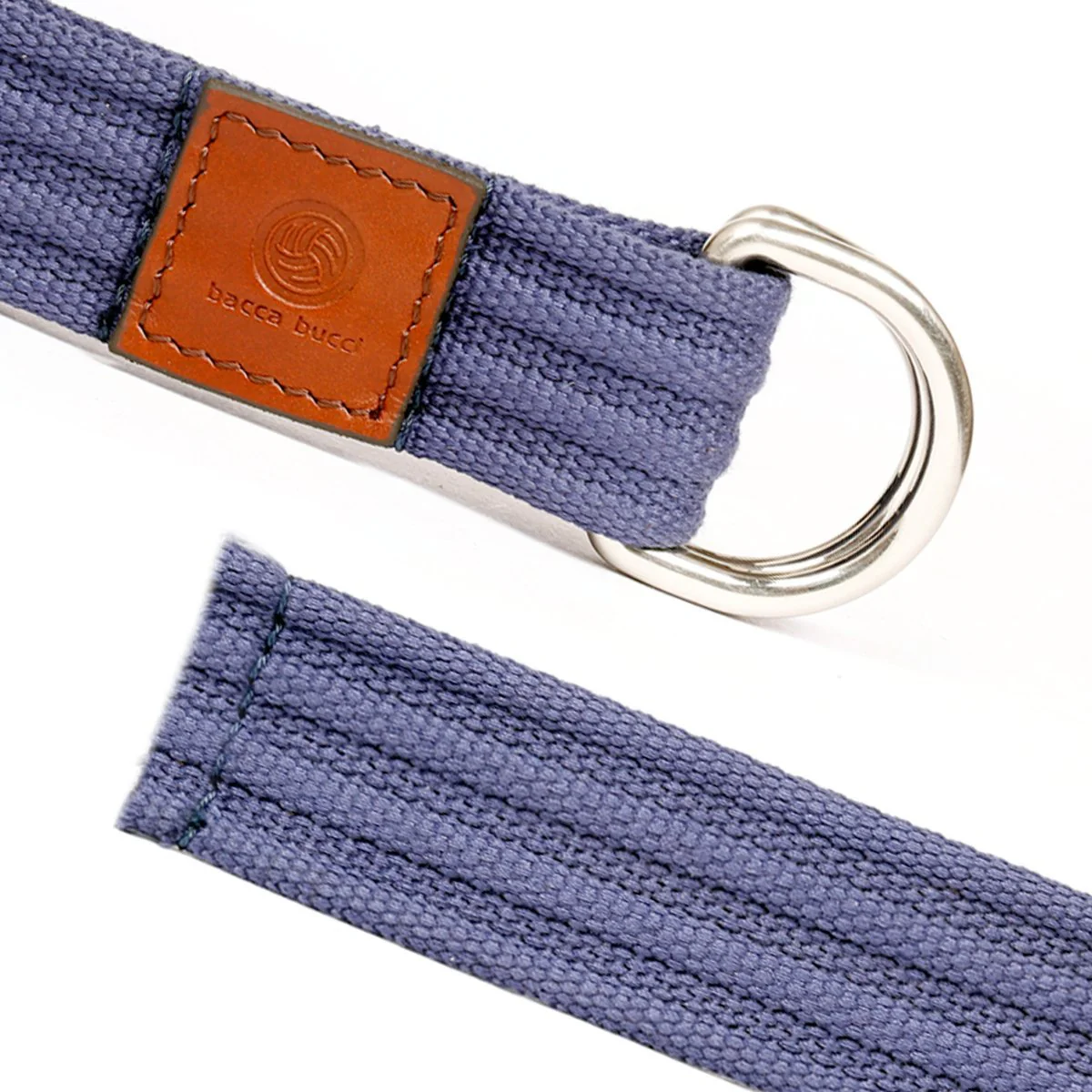Bacca Bucci Men Canvas Belt Military Belt with Double D-Ring Buckle - Image 4