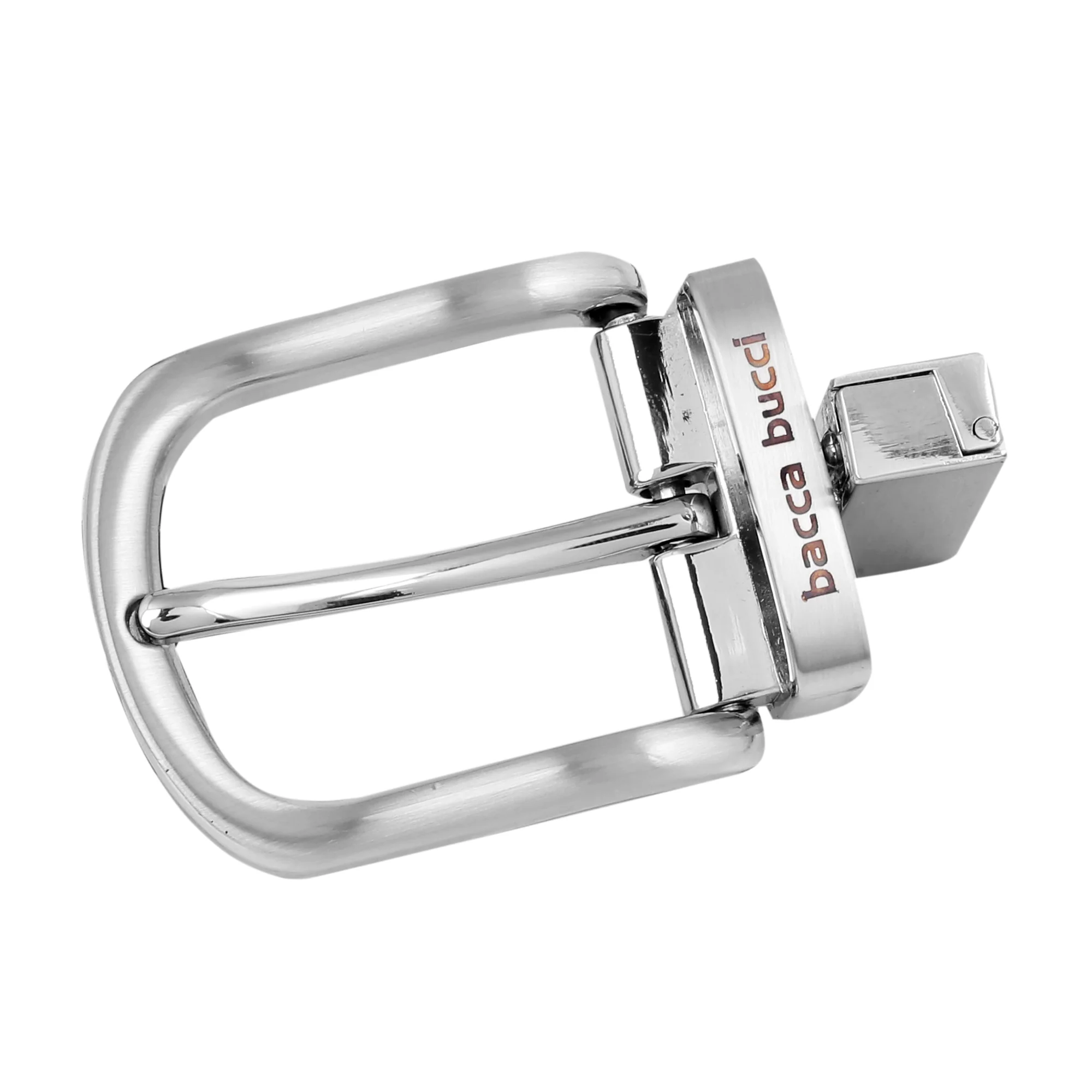 Bacca Bucci 35 MM Nickle free Reversible Clamp Belt Buckle with Branding - Image 5