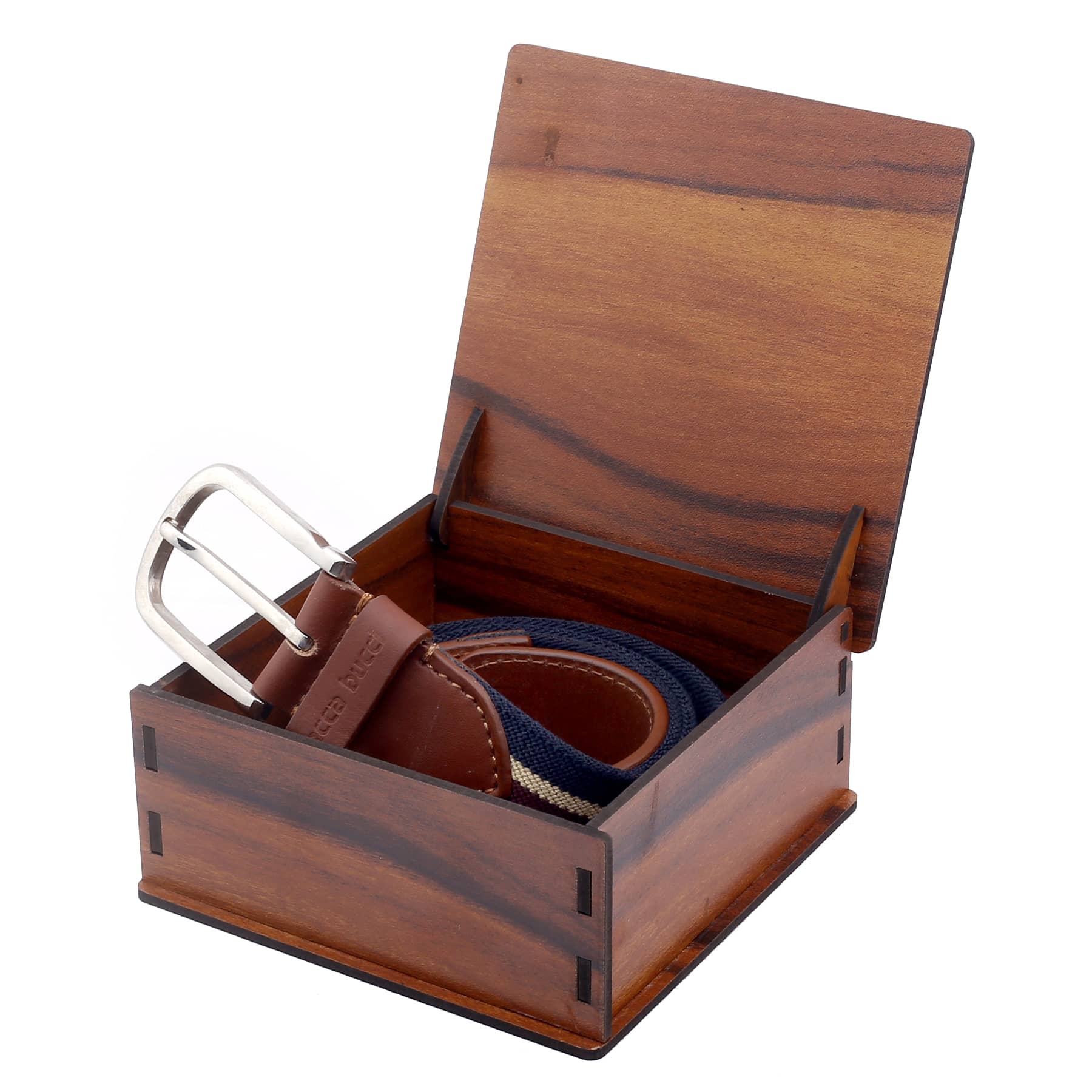 Bacca Bucci Mens Comfort Stretch Casual Fabric Belts - Image 5