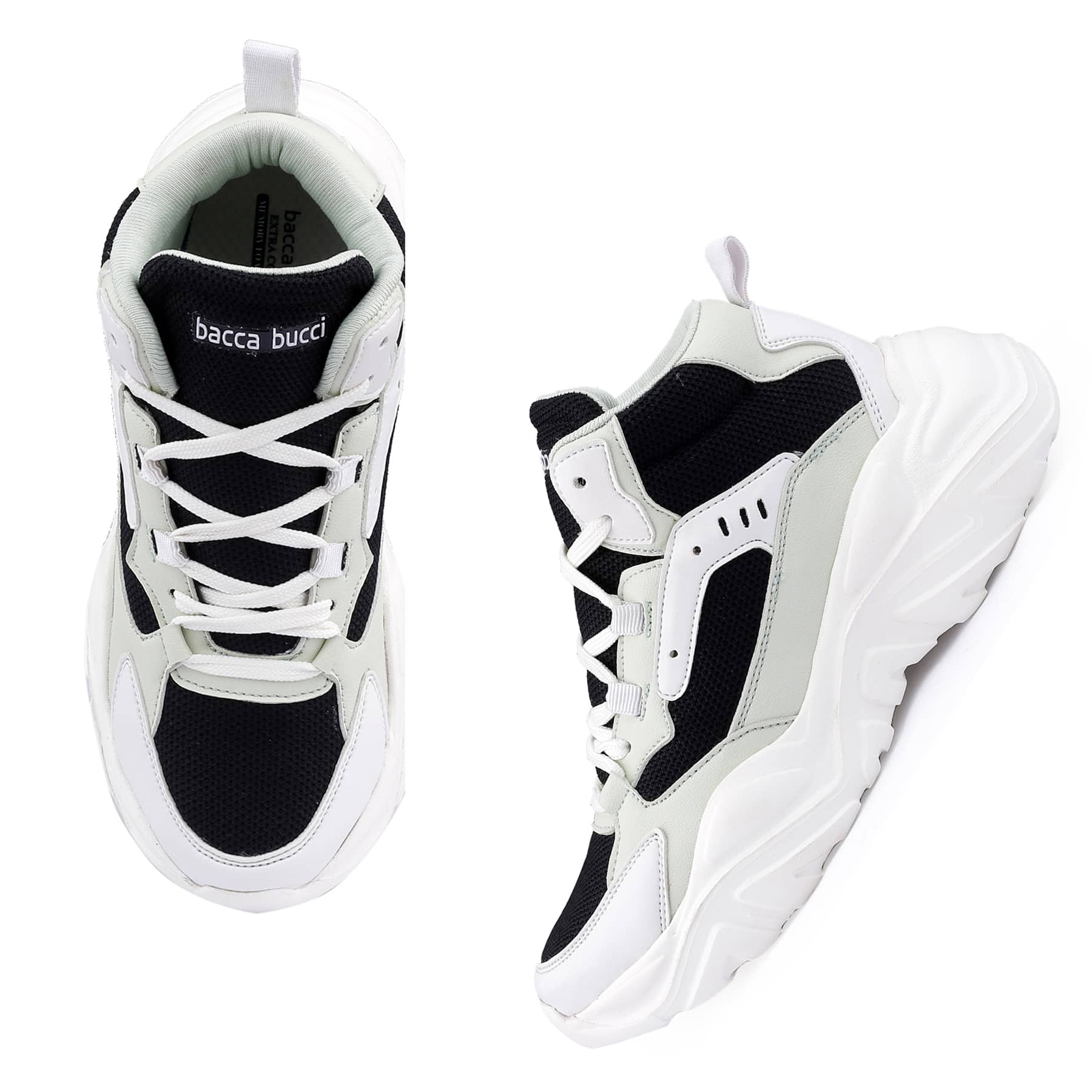 Bacca Bucci NYRA Mid-top Platform Fashion Sneakers For Women | StreetWear Chunky Sneakers - Image 11