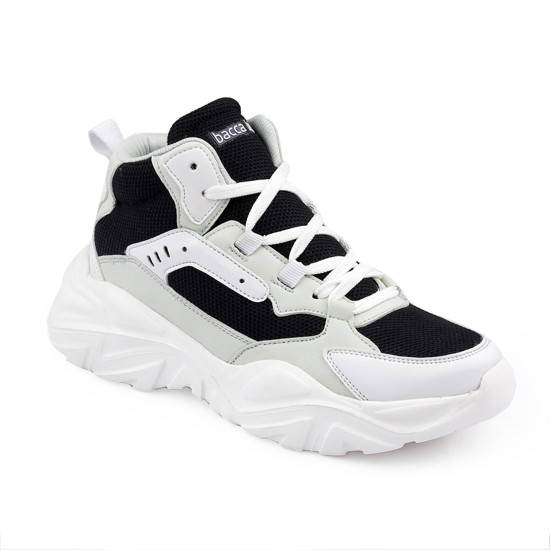 Bacca Bucci NYRA Mid-top Platform Fashion Sneakers For Women | StreetWear Chunky Sneakers - Image 12