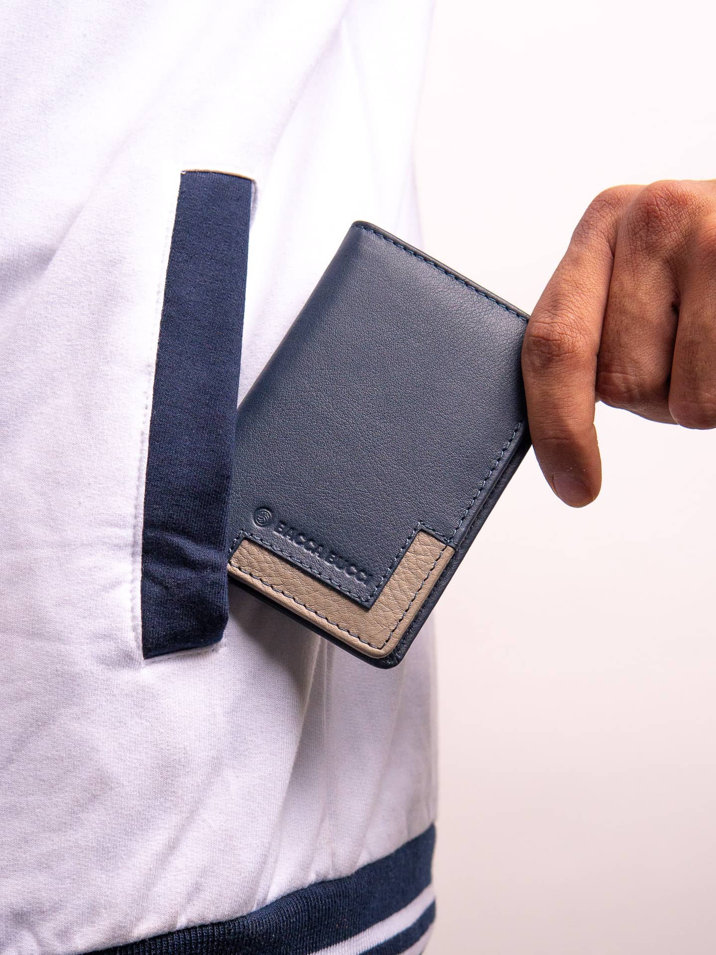 Bacca Bucci Pocket Pulse - Ultra-Sleek Bifold Leather Wallet for Teens & Gen Z