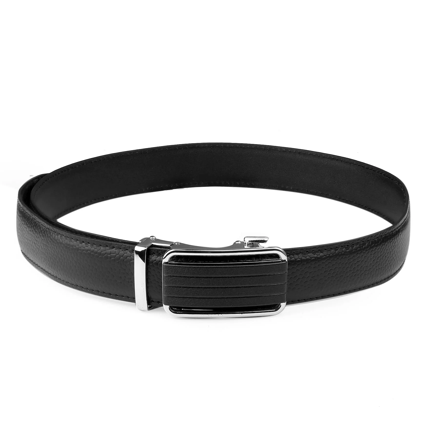 Bacca Bucci Premium Genuine Leather Formal Dress Belts with an Auto Lock Buckle - Image 6