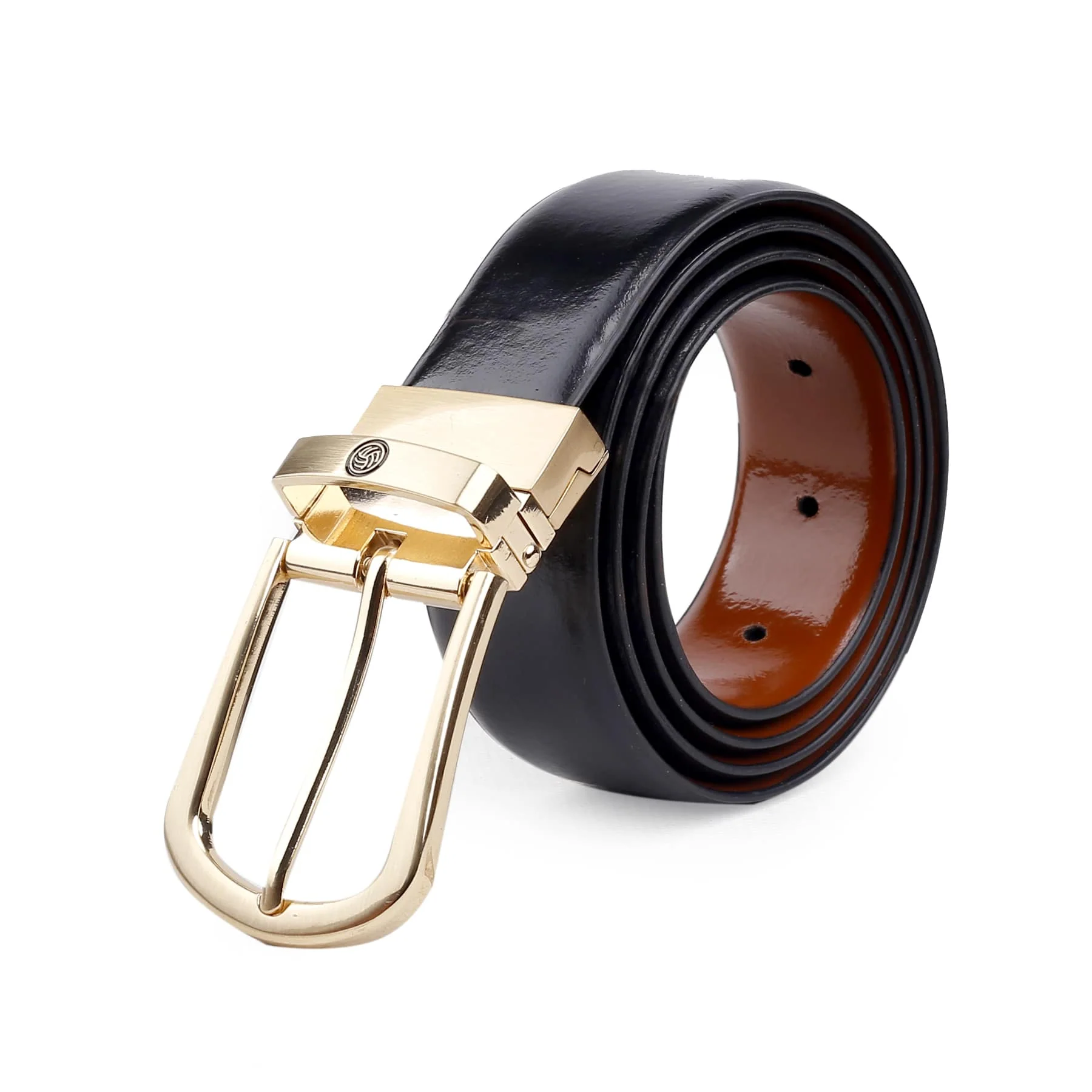 Bacca Bucci Reversible Genuine Leather Formal Dress Belts - Image 3