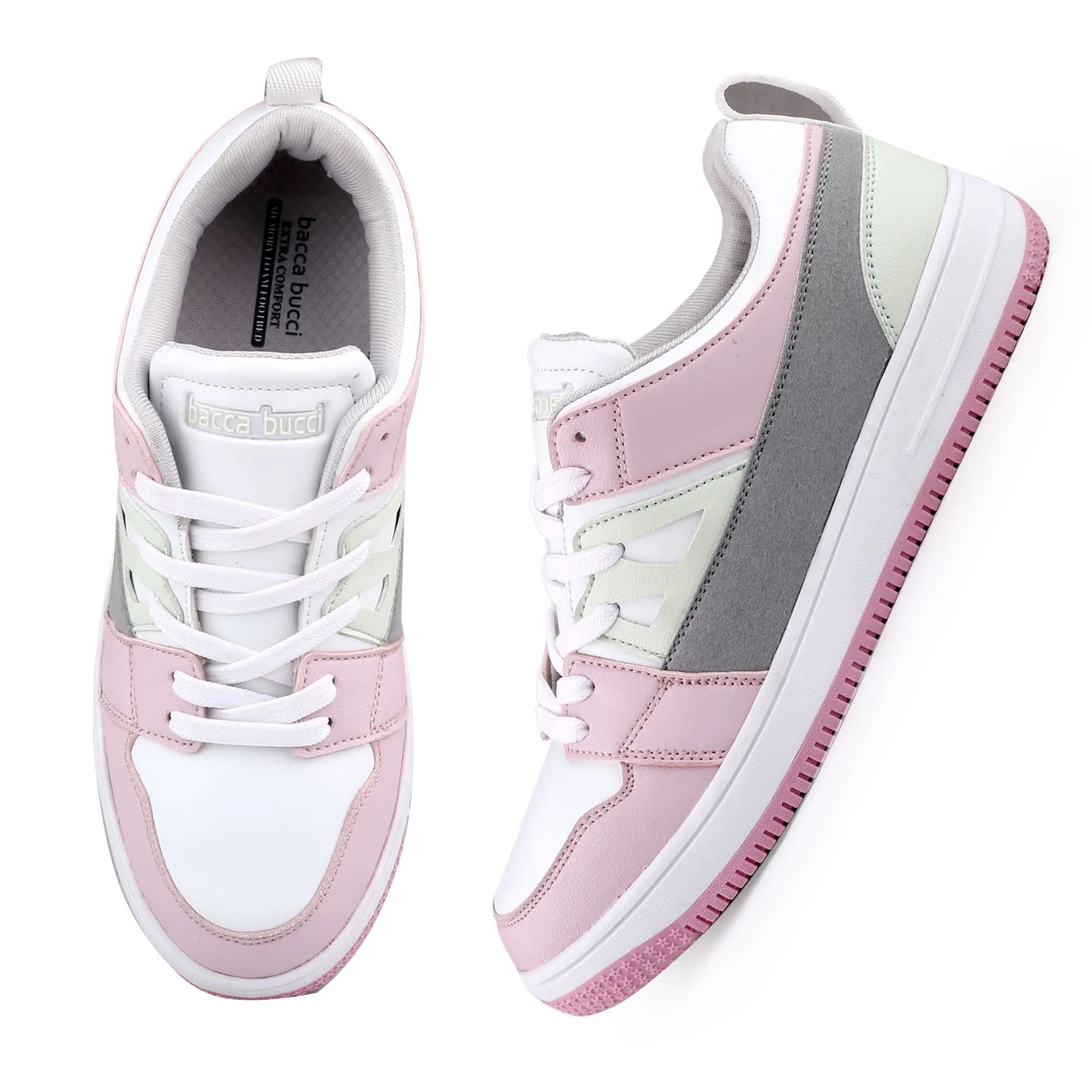 Bacca Bucci SERENITY Low Top Flat Sole Fashion Women's Sneakers - Image 27