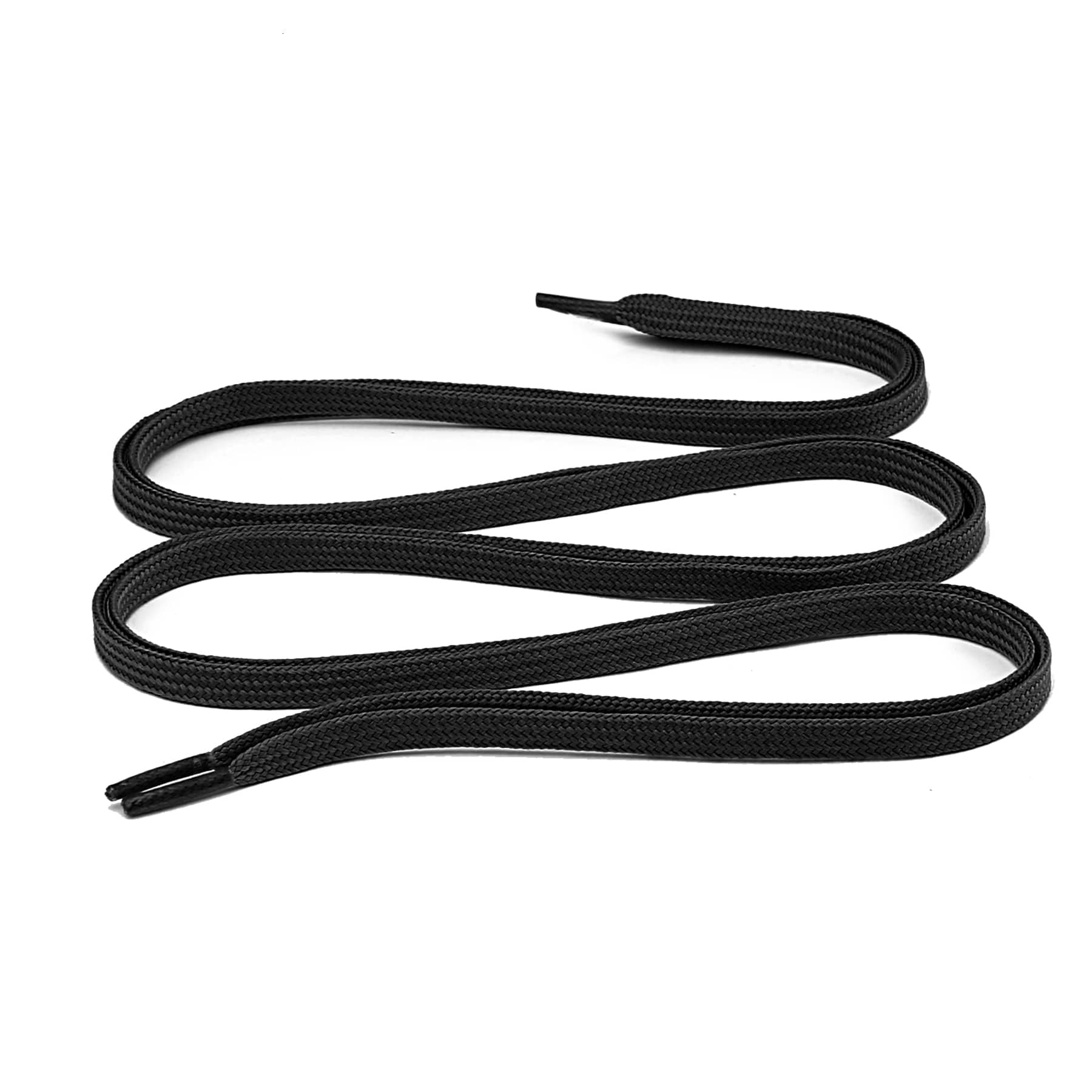 Bacca Bucci Sneaker Shoe Laces | Flat | Black- Black - Image 4