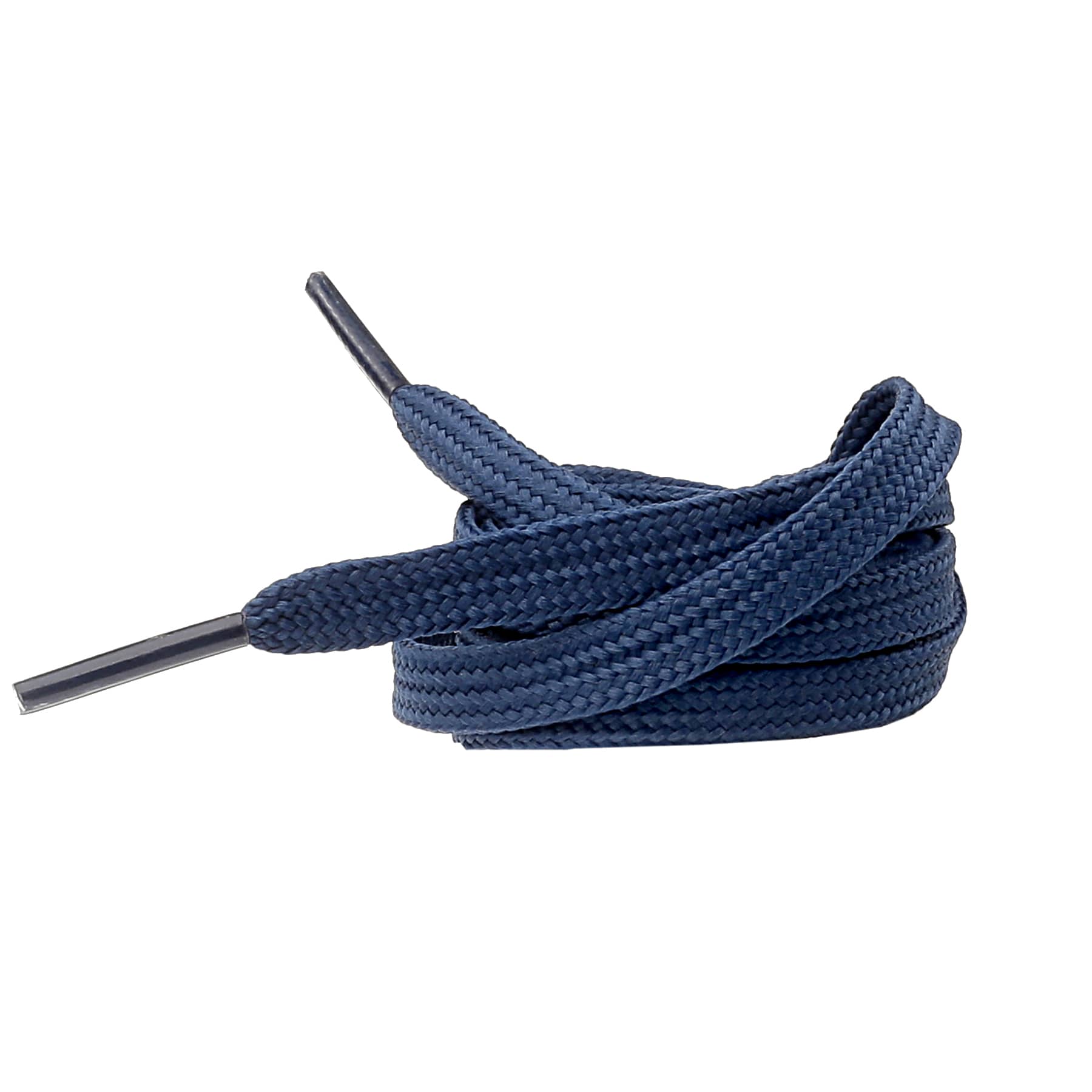 Bacca Bucci Sneaker Shoe Laces | Flat | Black- Navy Blue - Image 4