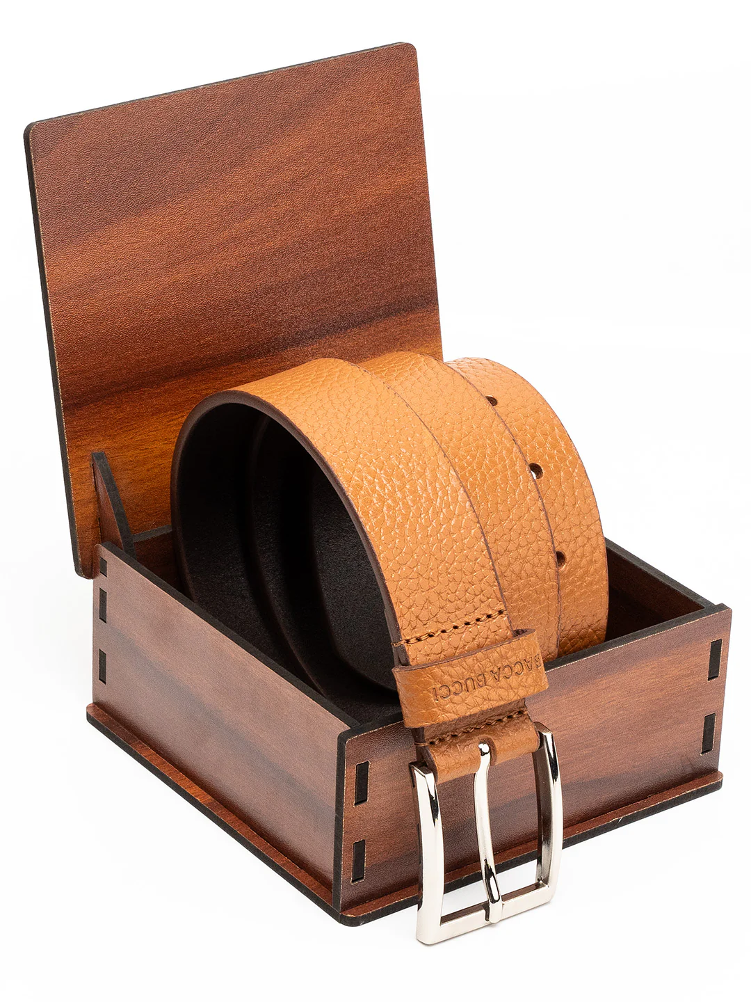 Bacca Bucci Textured Classic Pin Buckle Belt - Image 5