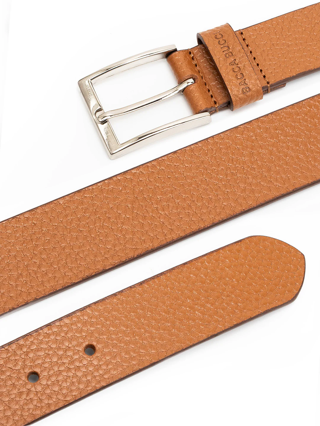 Bacca Bucci Textured Classic Pin Buckle Belt - Image 4
