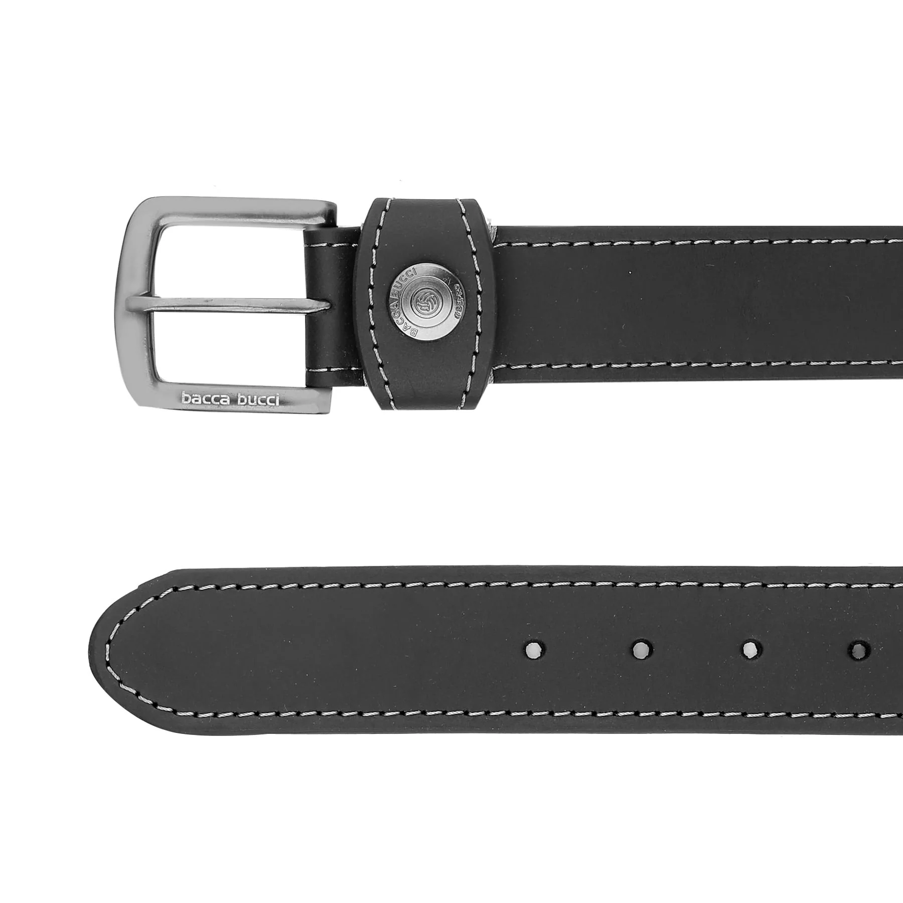 Bacca Bucci Thick and Rugged Genuine Leather Casual jeans Belt for Men - Image 4