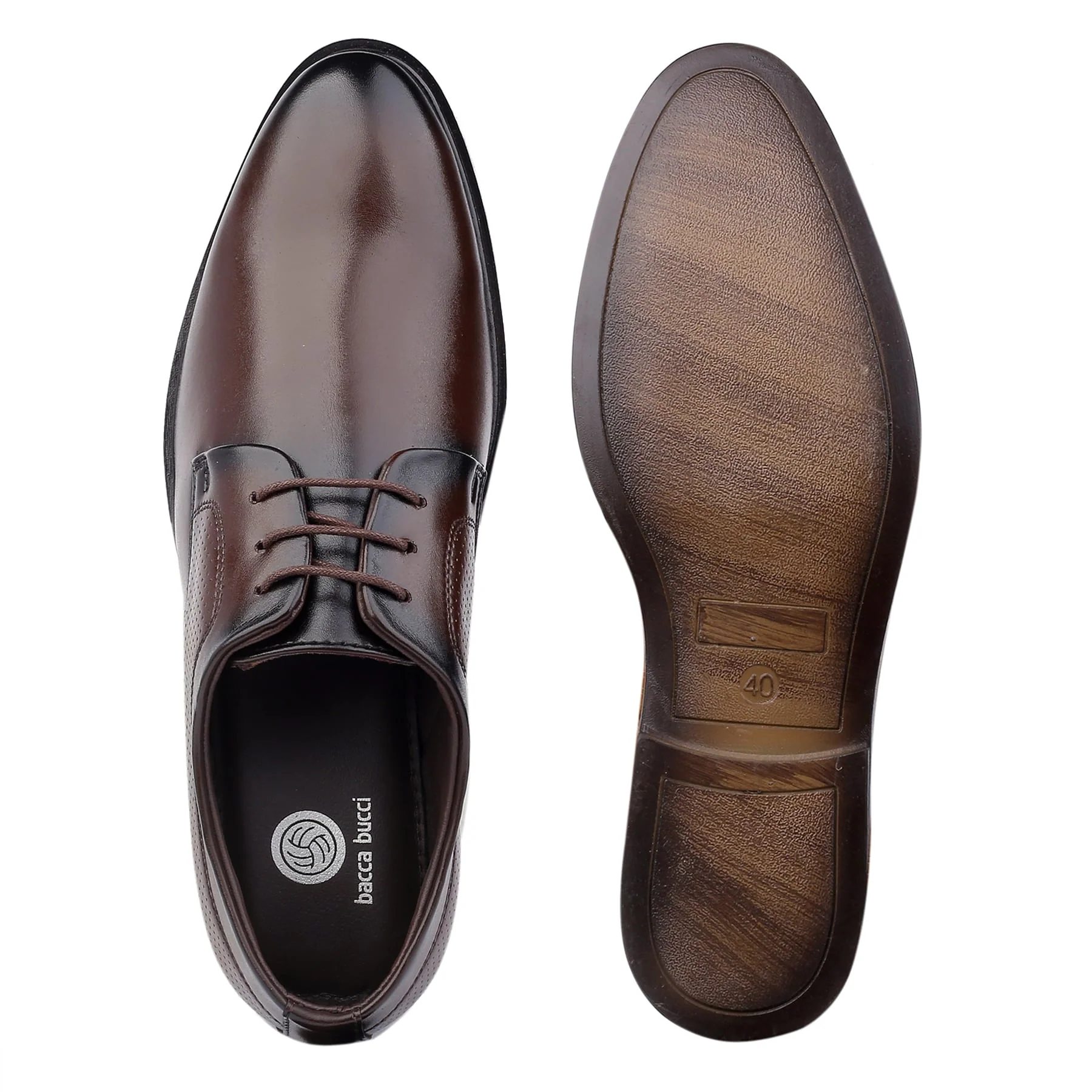 Bacca Bucci VANCOUVER Formal Shoes with Superior Comfort |  All Day Wear Office Or Party Lace-up Shoes - Image 5