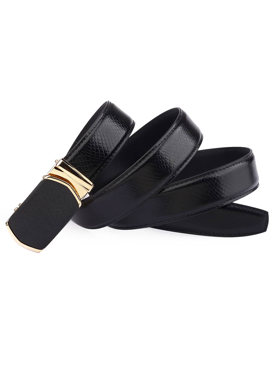 Bacca Bucci Virtuoso - 35mm Genuine Leather Men's Belt with Auto-Lock Imported Buckle - Image 3