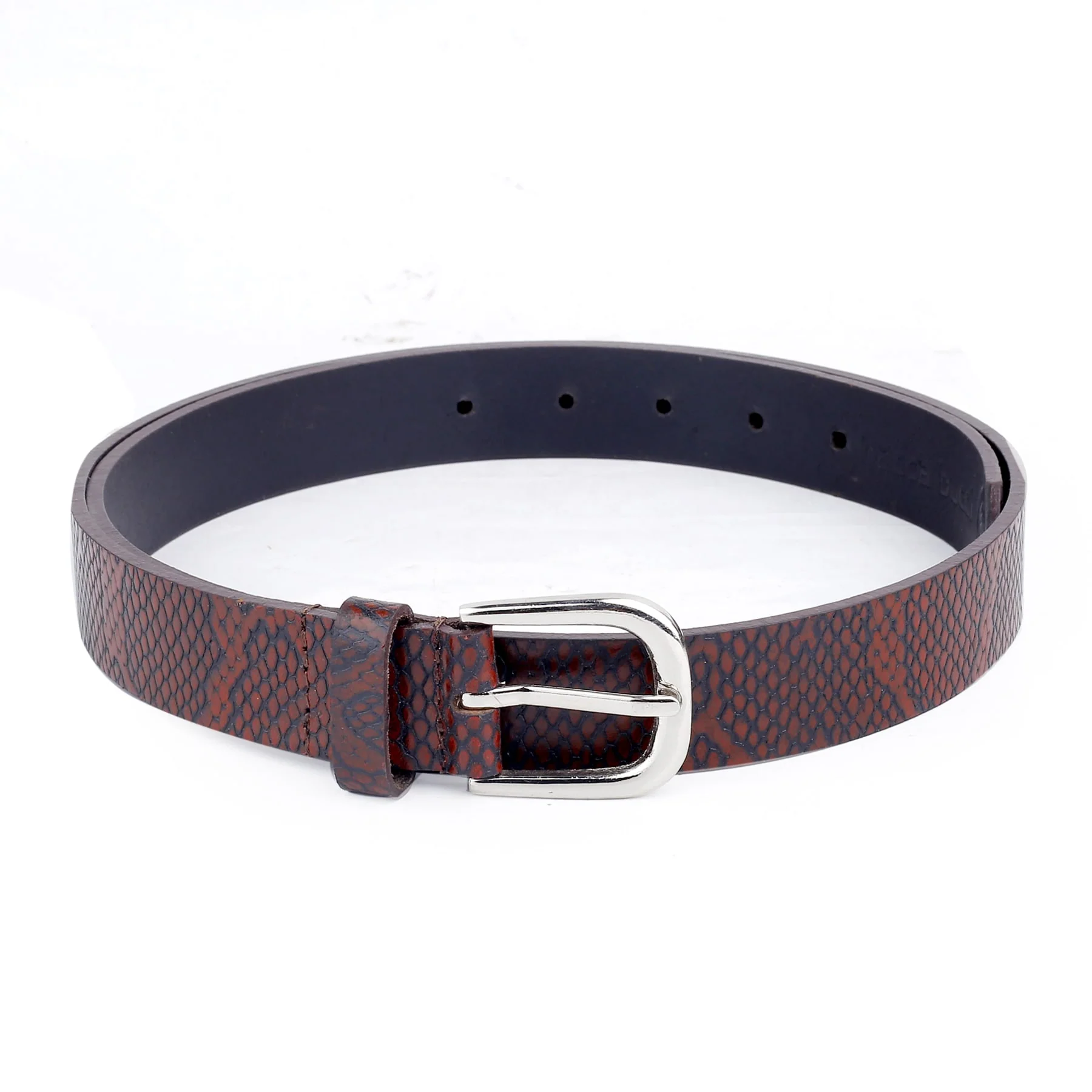 Bacca Bucci Women Genuine Leather Belts with Imported Nickle Free Buckle | Width : 28 MM | Two tone Finish Belt - Image 11