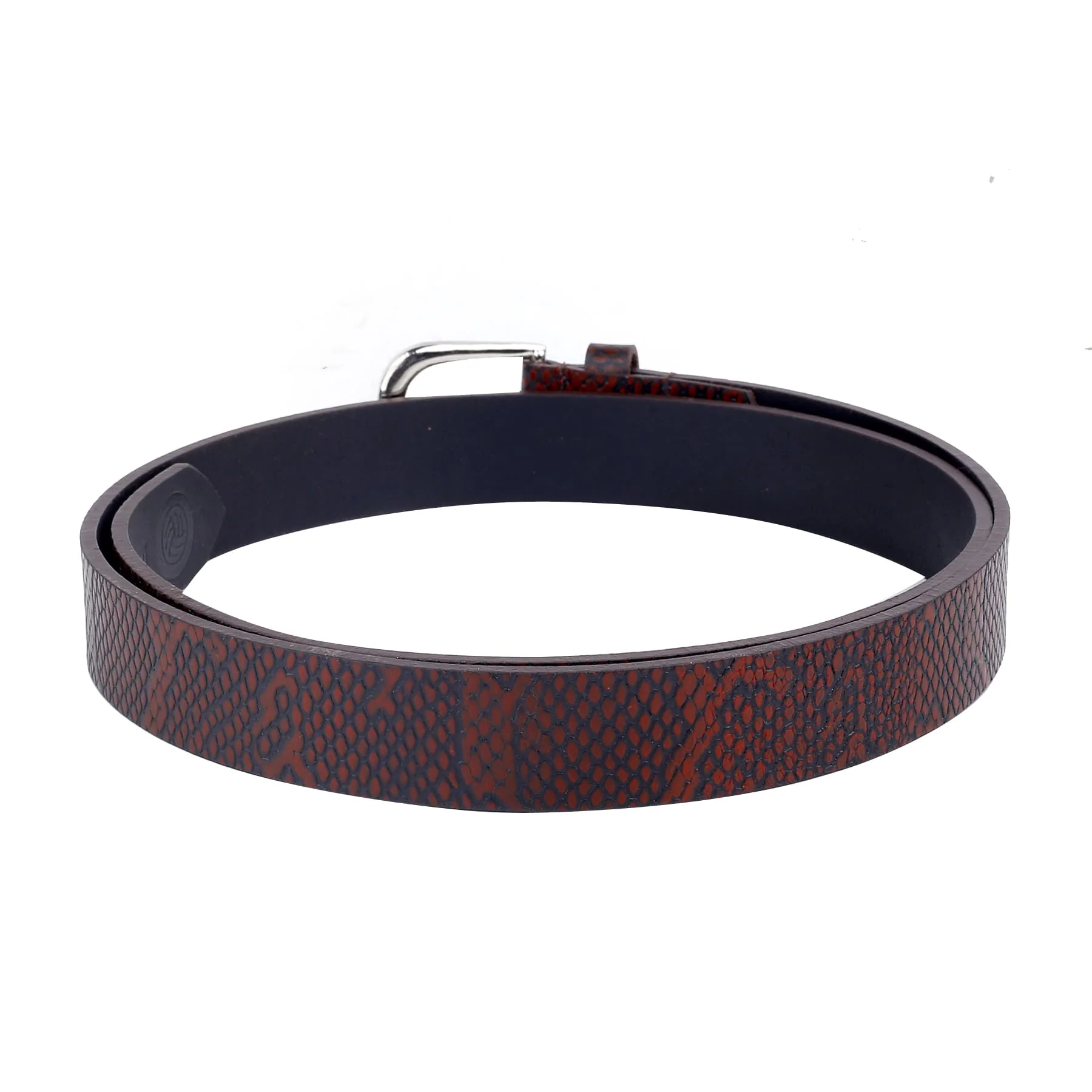 Bacca Bucci Women Genuine Leather Belts with Imported Nickle Free Buckle | Width : 28 MM | Two tone Finish Belt - Image 13