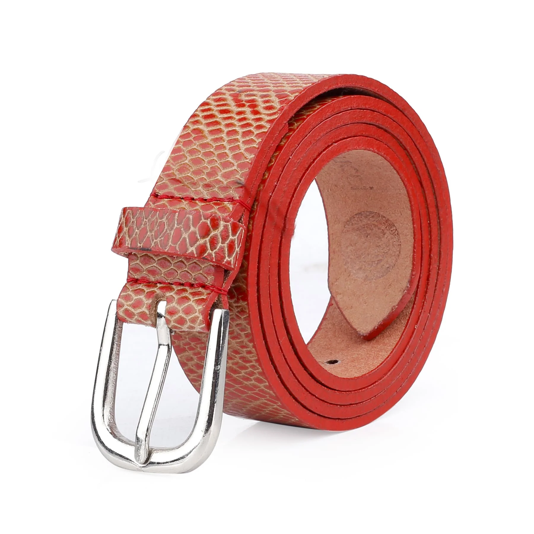 Bacca Bucci Women Genuine Leather Belts with Imported Nickle Free Buckle | Width : 28 MM | Two tone Finish Belt - Image 23