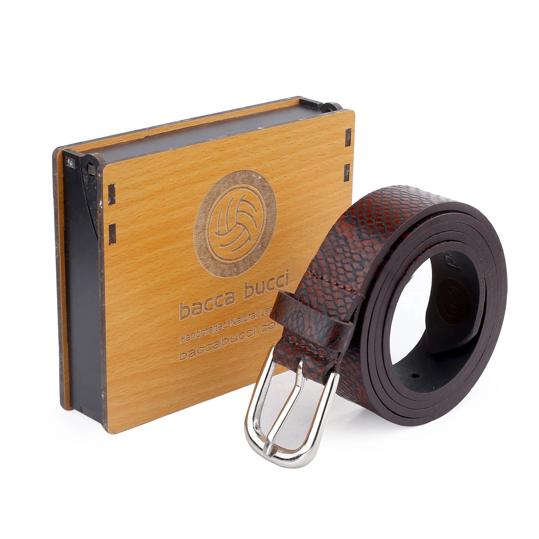 Bacca Bucci Women Genuine Leather Belts with Imported Nickle Free Buckle | Width : 28 MM | Two tone Finish Belt - Image 21