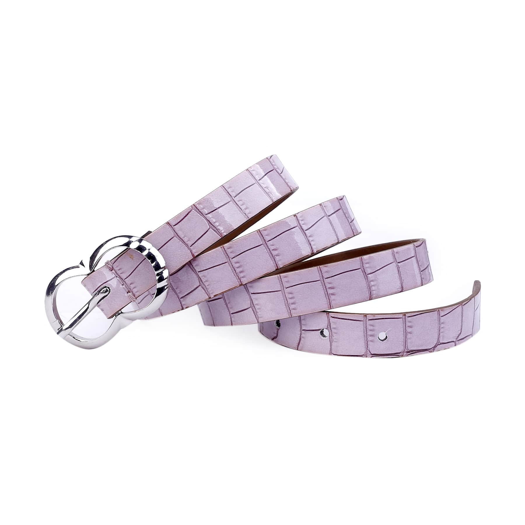 Bacca Bucci Women Leather Belts with Imported Nickle Free Buckle | Width : 20 MM | Croco Luster Belt - Image 21