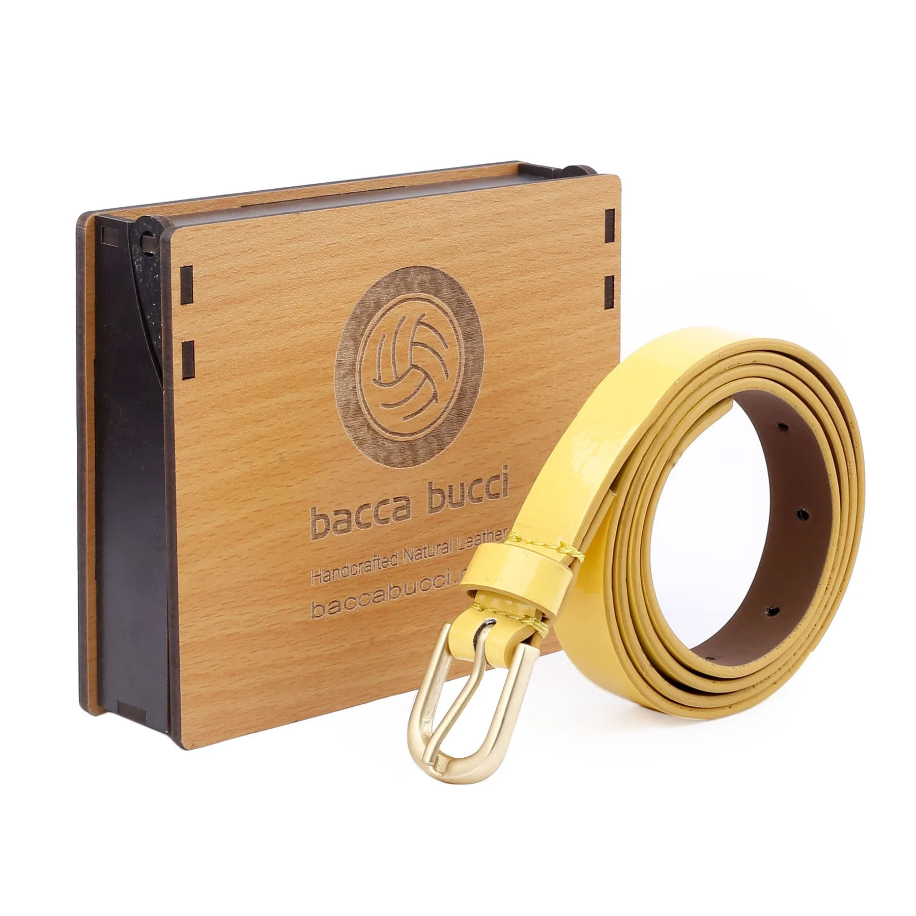 Bacca Bucci Women Leather Belts with Imported Nickle Free Buckle | Width : 20 MM | Solid Color Luster Finish Belt - Image 6
