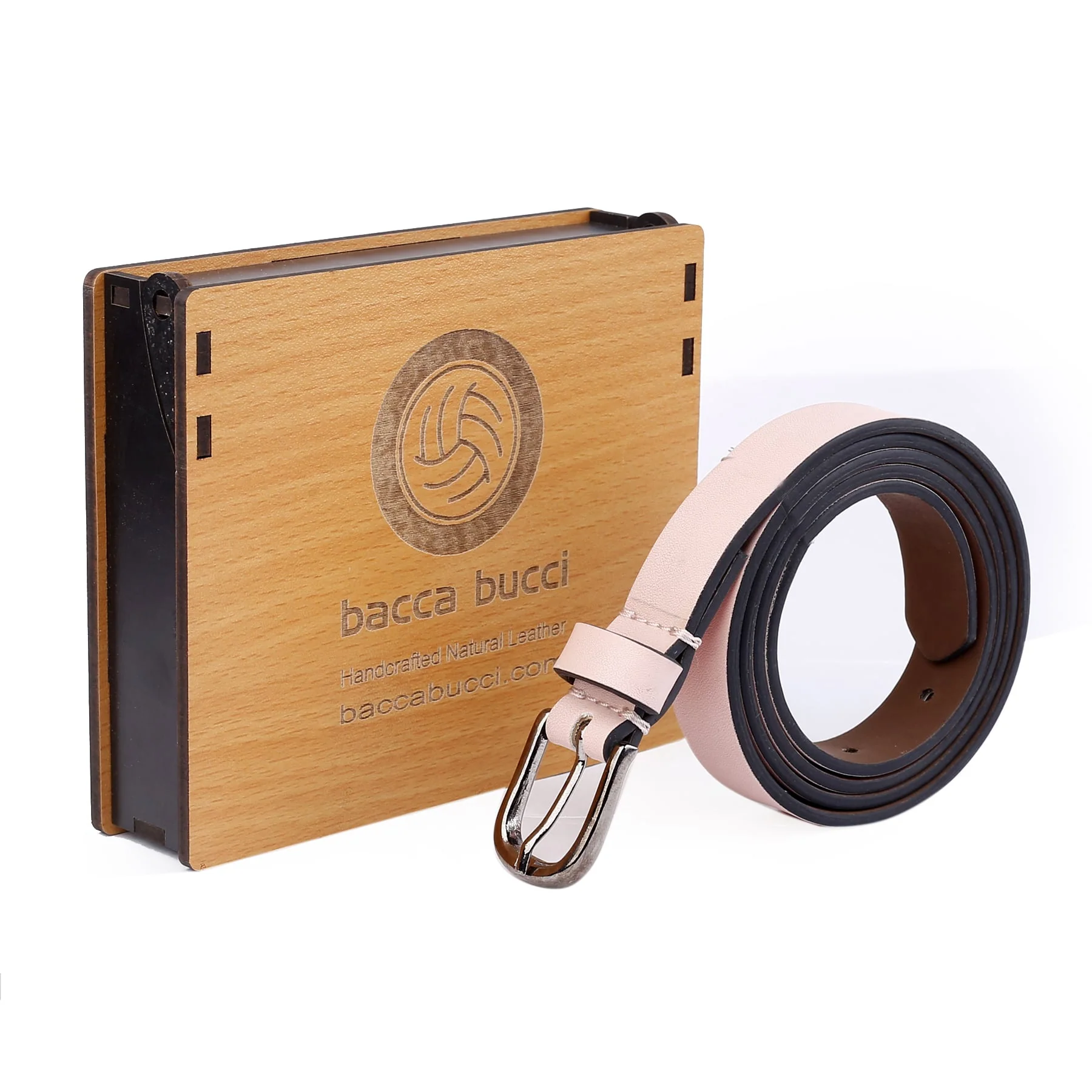 Bacca Bucci Women Leather Belts with Imported Nickle Free Buckle | Width : 20 MM | Solid Color Luster Finish Belt - Image 30