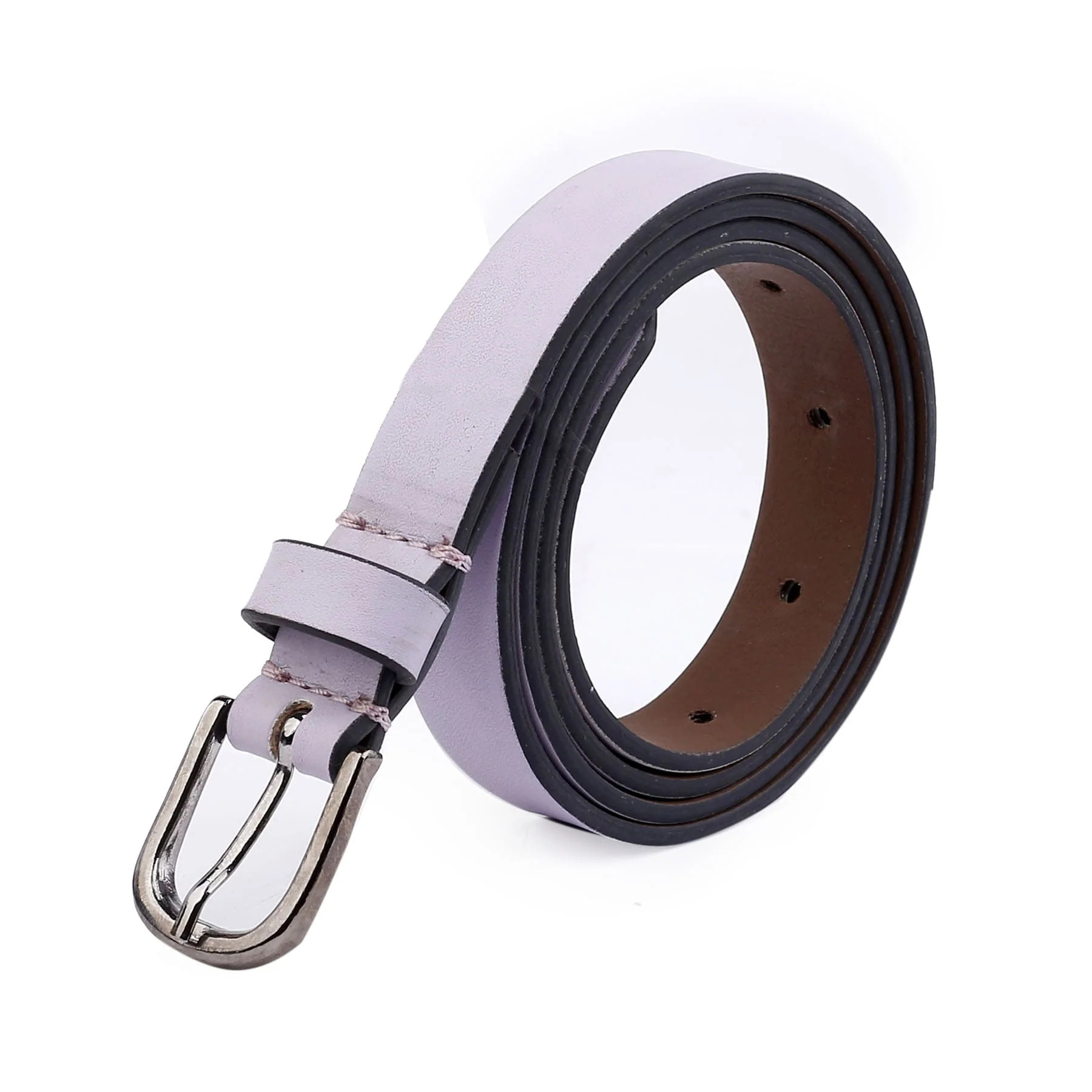 Bacca Bucci Women Leather Belts with Imported Nickle Free Buckle | Width : 20 MM | Solid Color Luster Finish Belt - Image 20