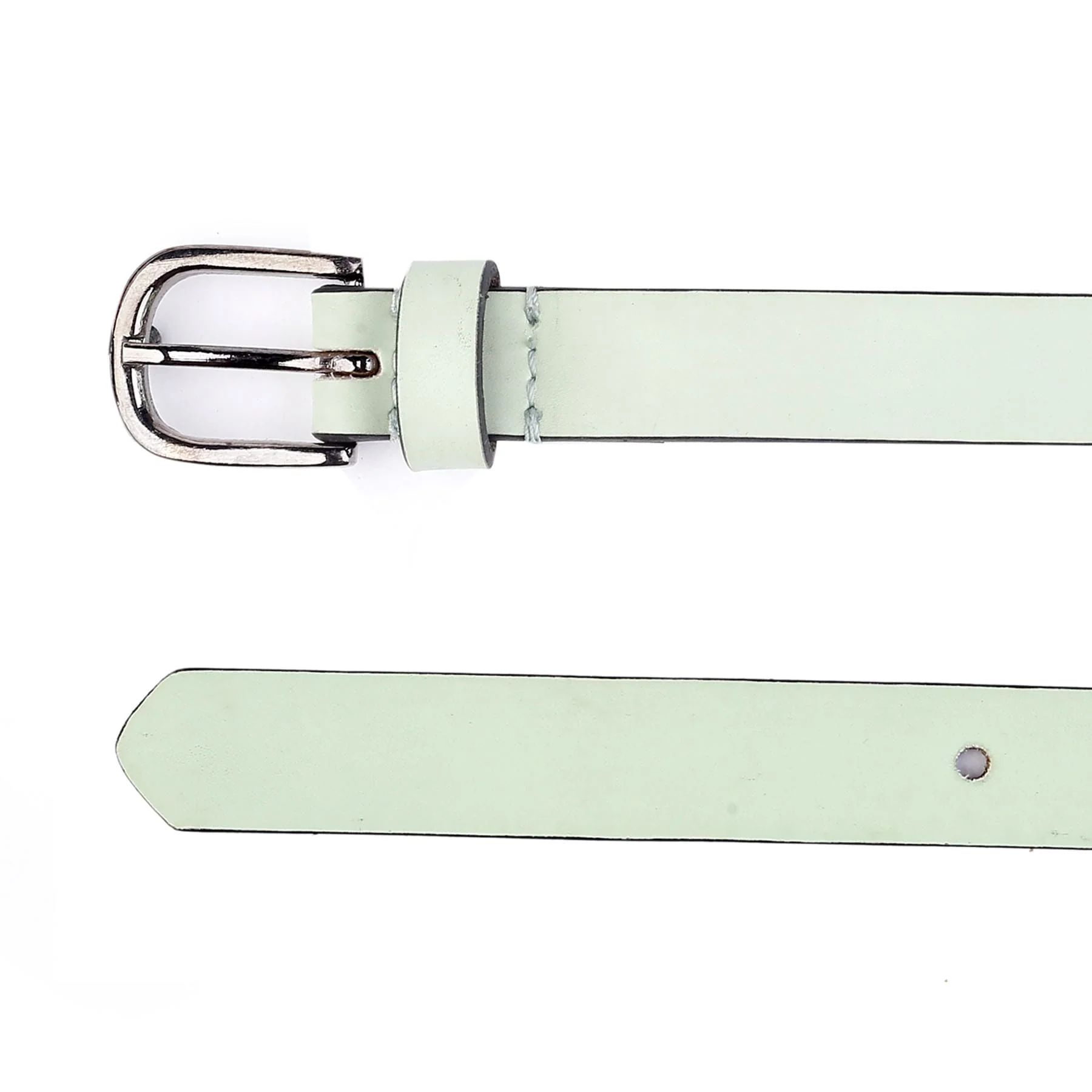 Bacca Bucci Women Leather Belts with Imported Nickle Free Buckle | Width : 20 MM | Solid Color Luster Finish Belt - Image 4