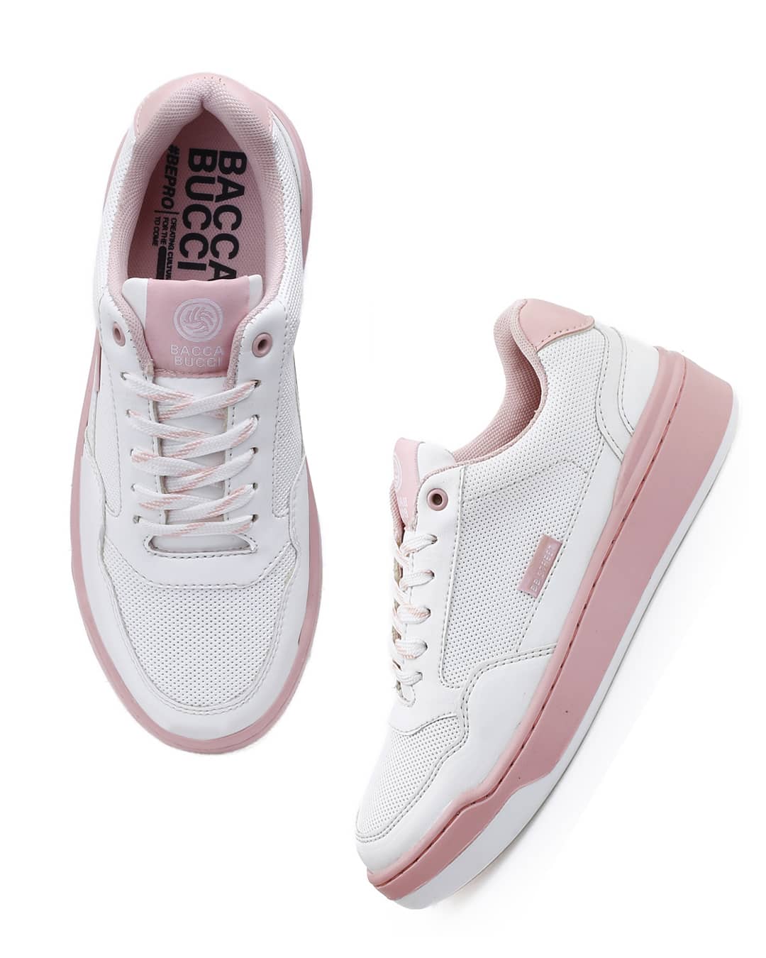 Bacca Bucci Women’s Vibe City Sneakers – Lavender and Blush Pink - Image 16