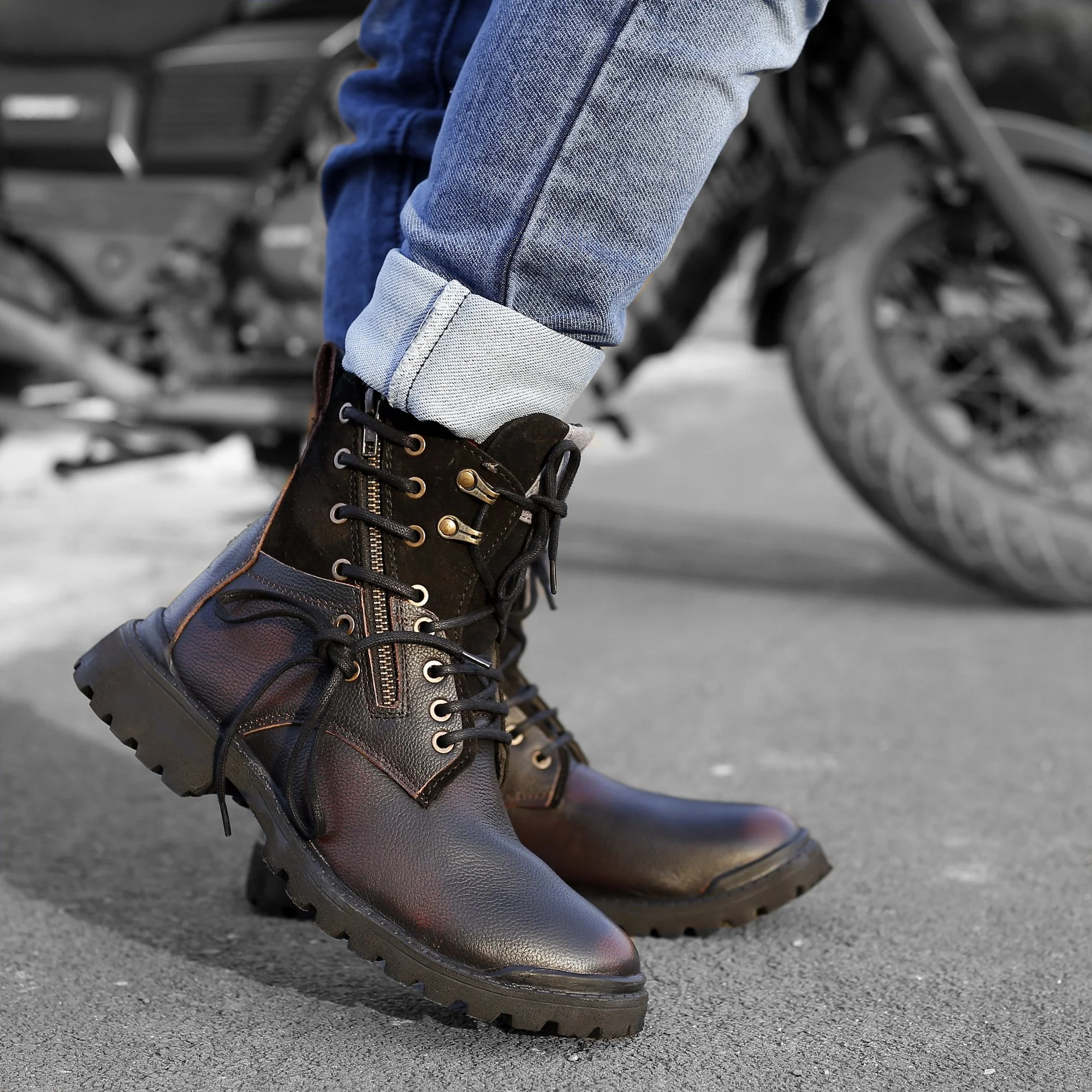 Bacca Bucci Combat Boots - Image 2